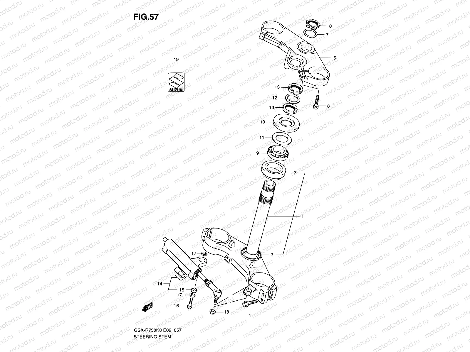 57 - STEERING STEM