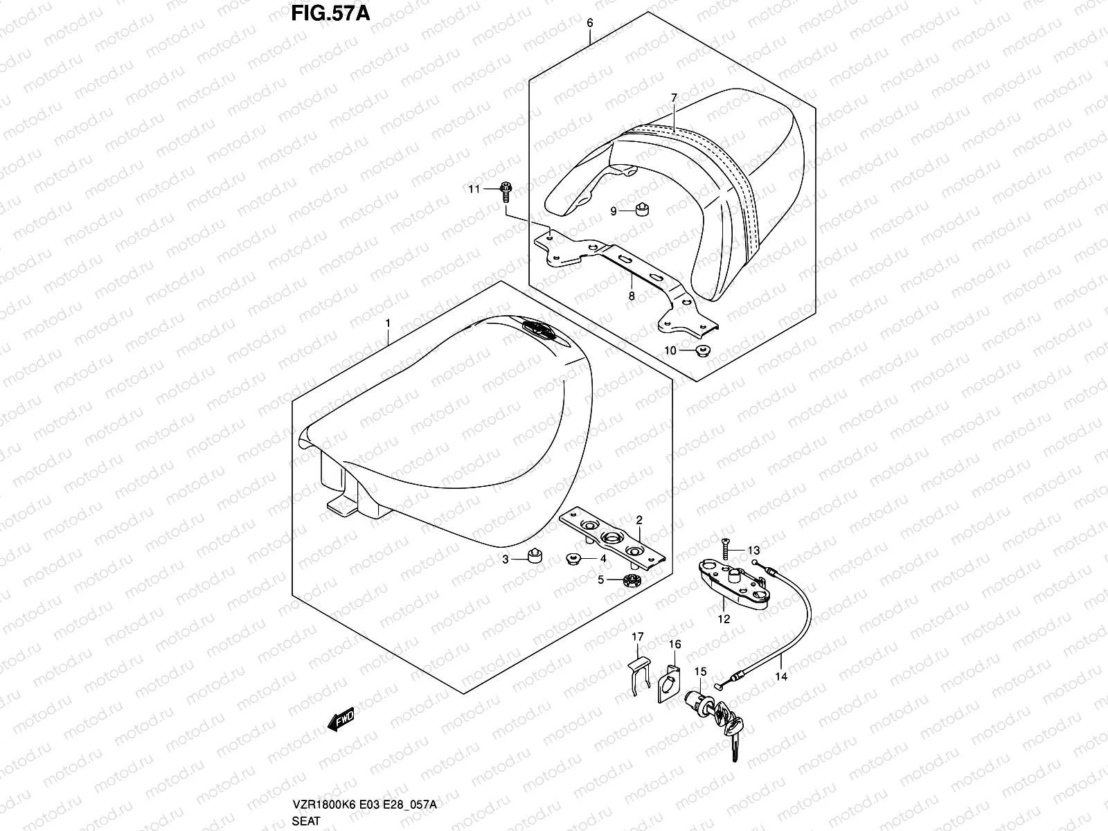 57A - SEAT (VZR1800Z)