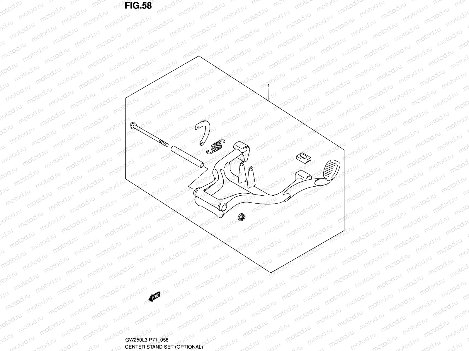 58 - CENTER STAND SET (OPTIONAL)