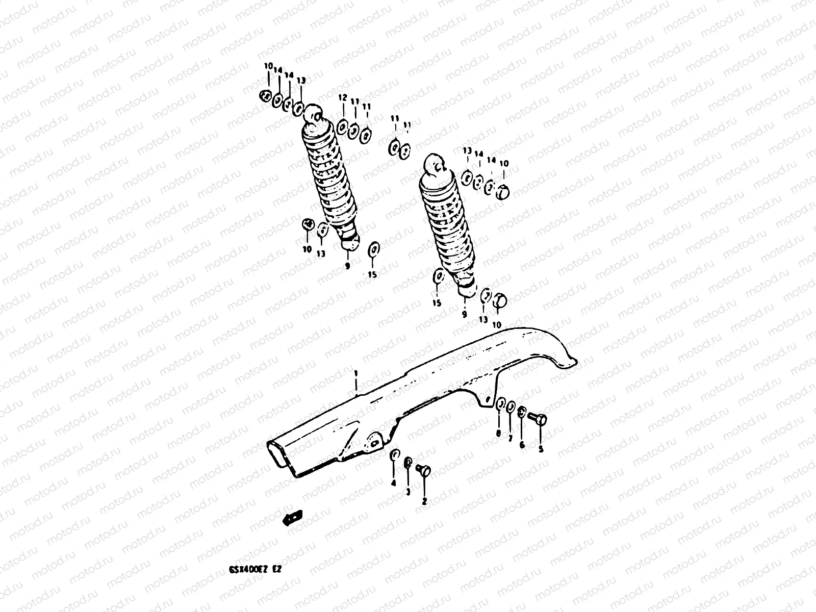 58 - CHAIN CASE - SHOCK ABSORBER