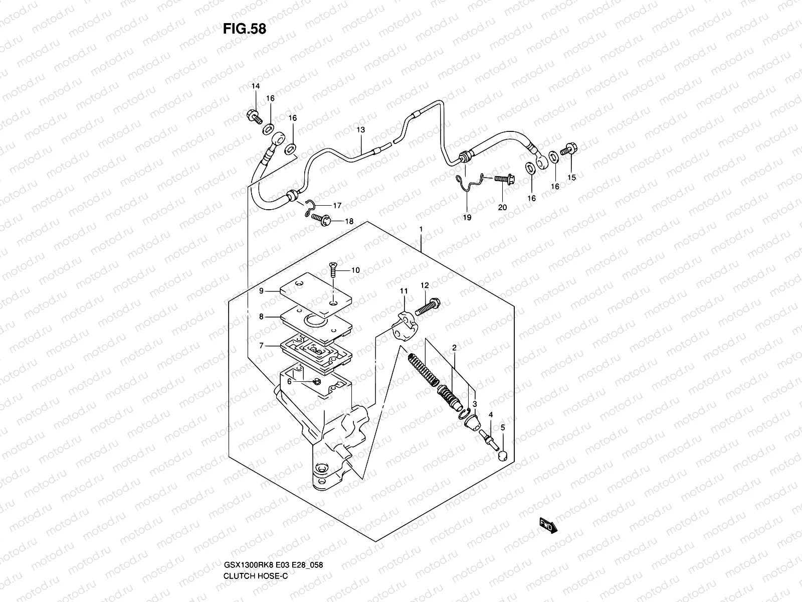 58 - CLUTCH HOSE