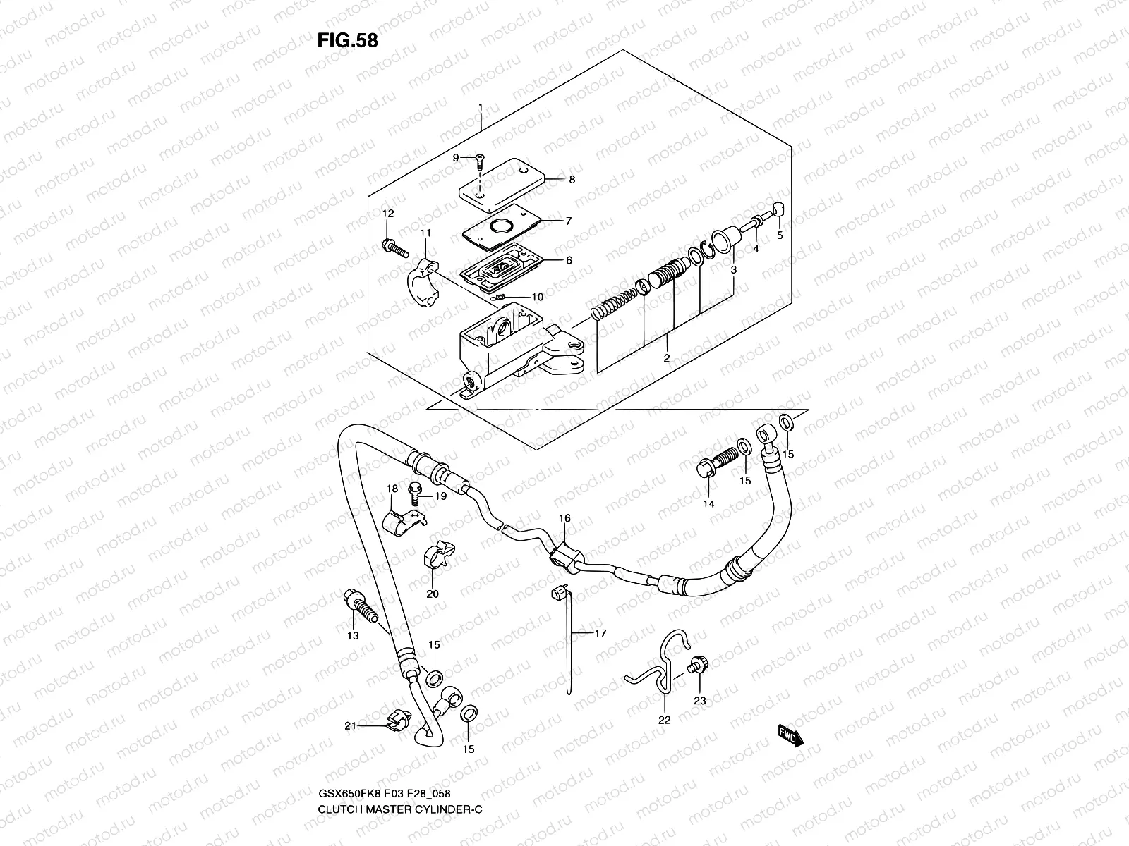 58 - CLUTCH MASTER CYLINDER