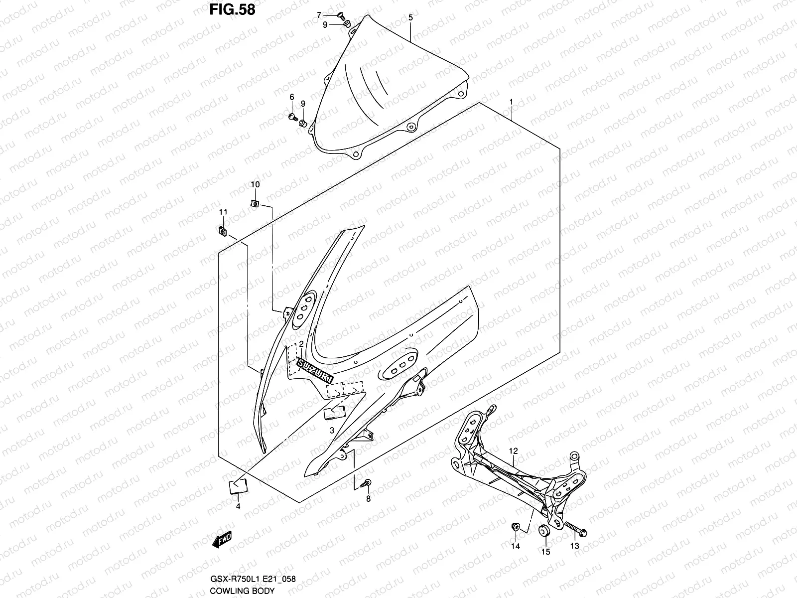 58 - COWLING BODY