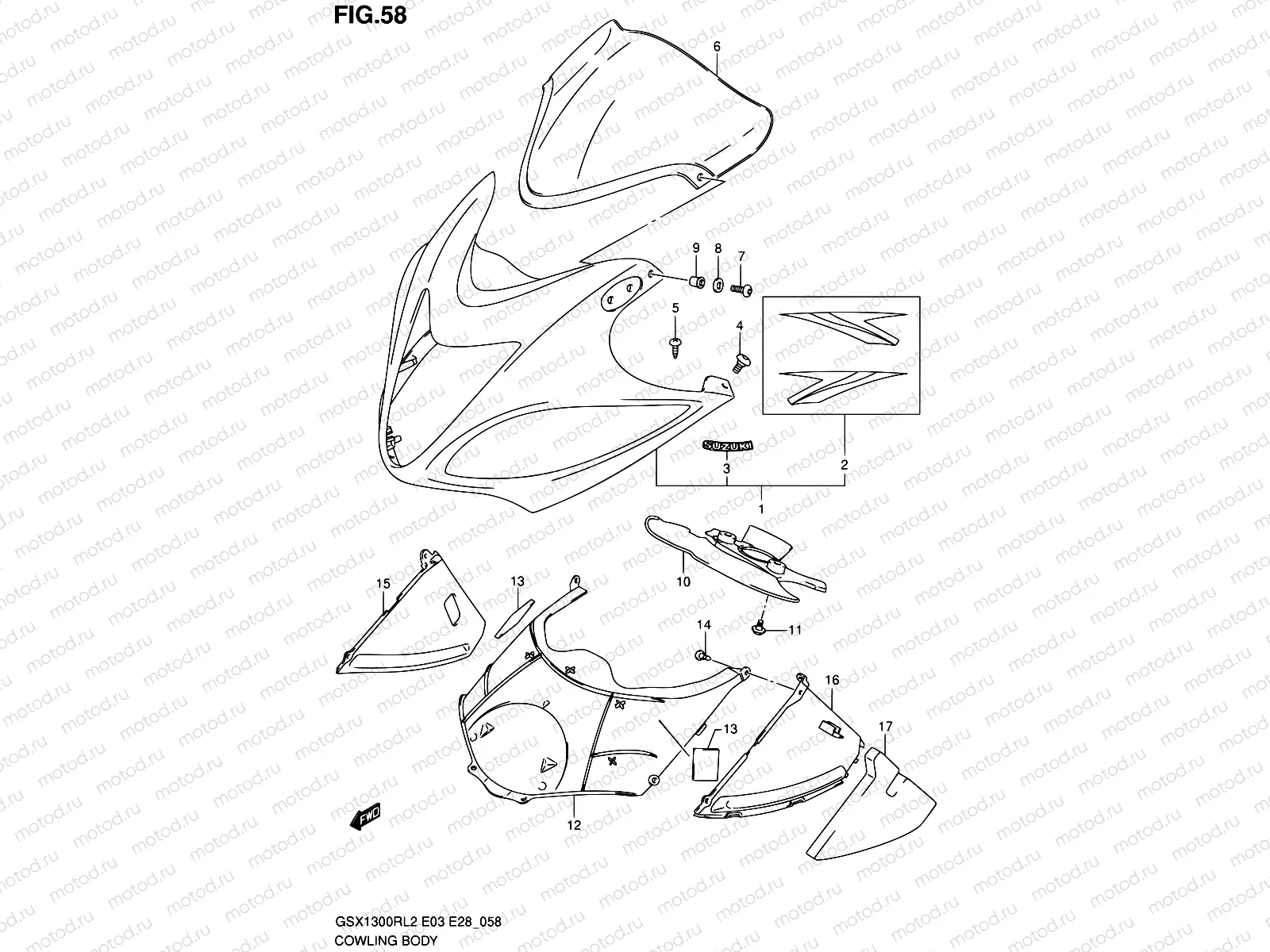 58 - COWLING BODY