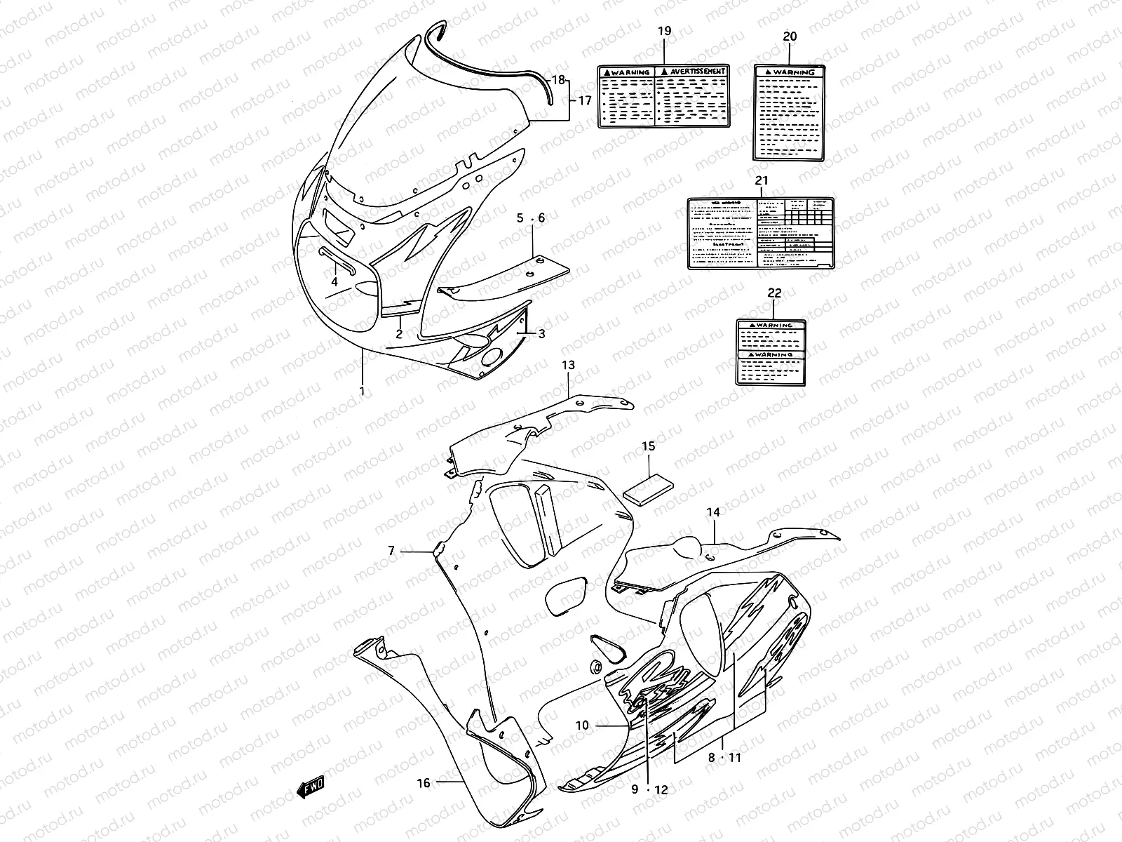 58 - COWLING BODY (MODEL P M18,A5L)