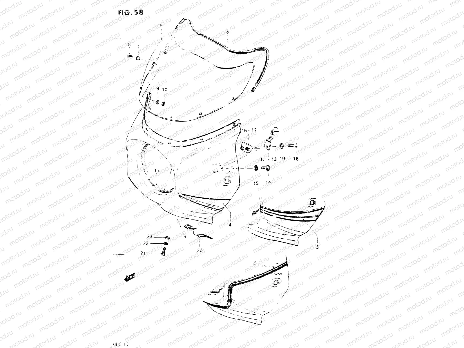 58 - COWLING (GSX400SE/SF/SG)