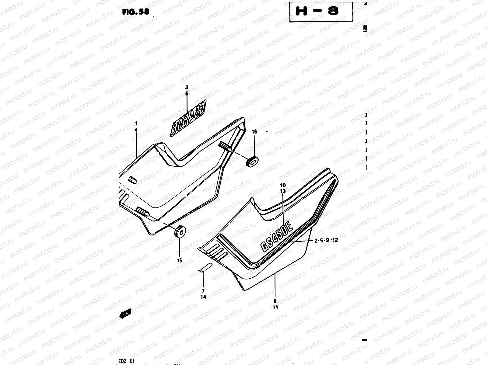 58 - FRAME COVER (MODEL D)