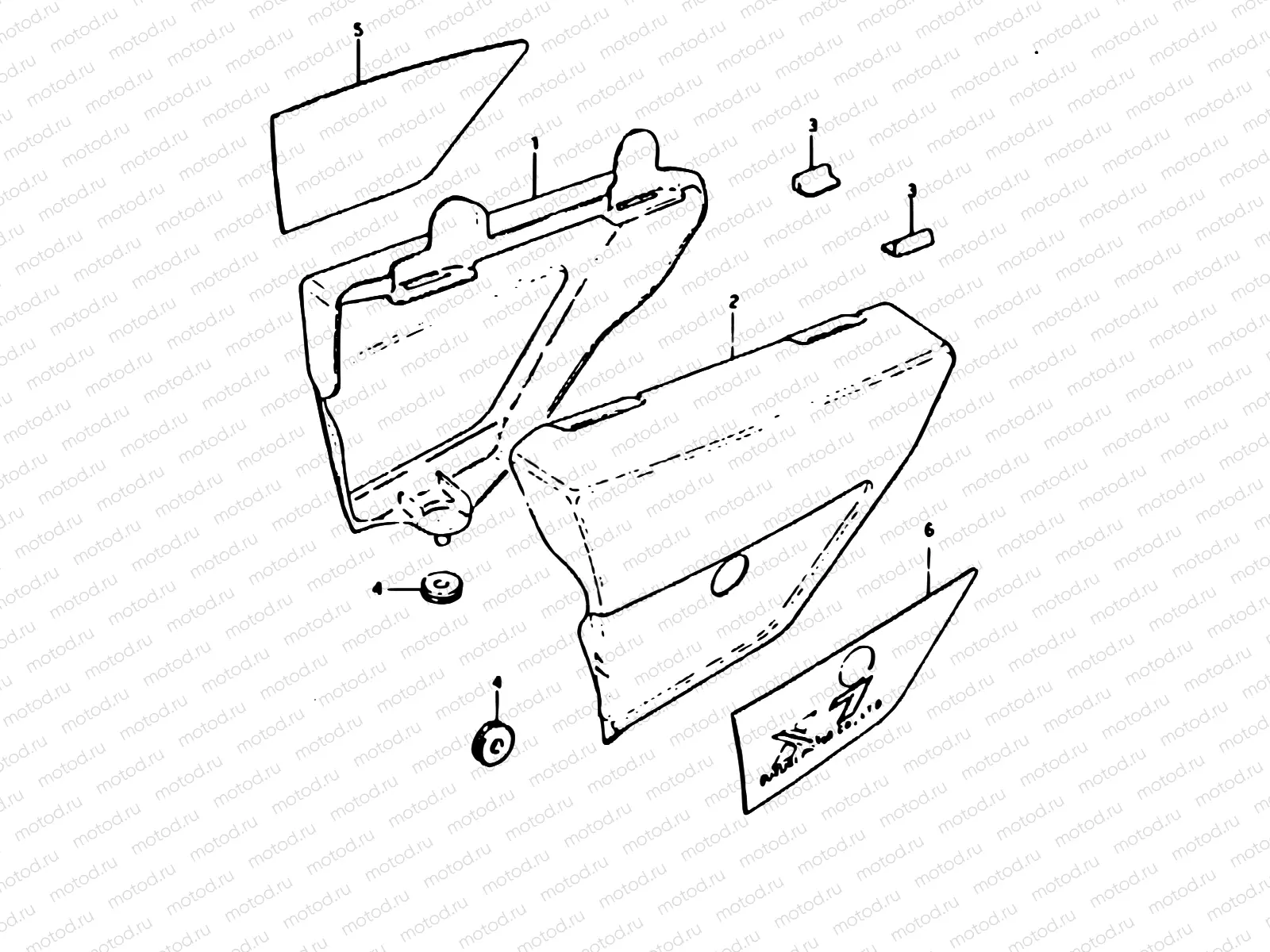 58 - FRAME COVER (MODEL N : ~F.NO. 107281)