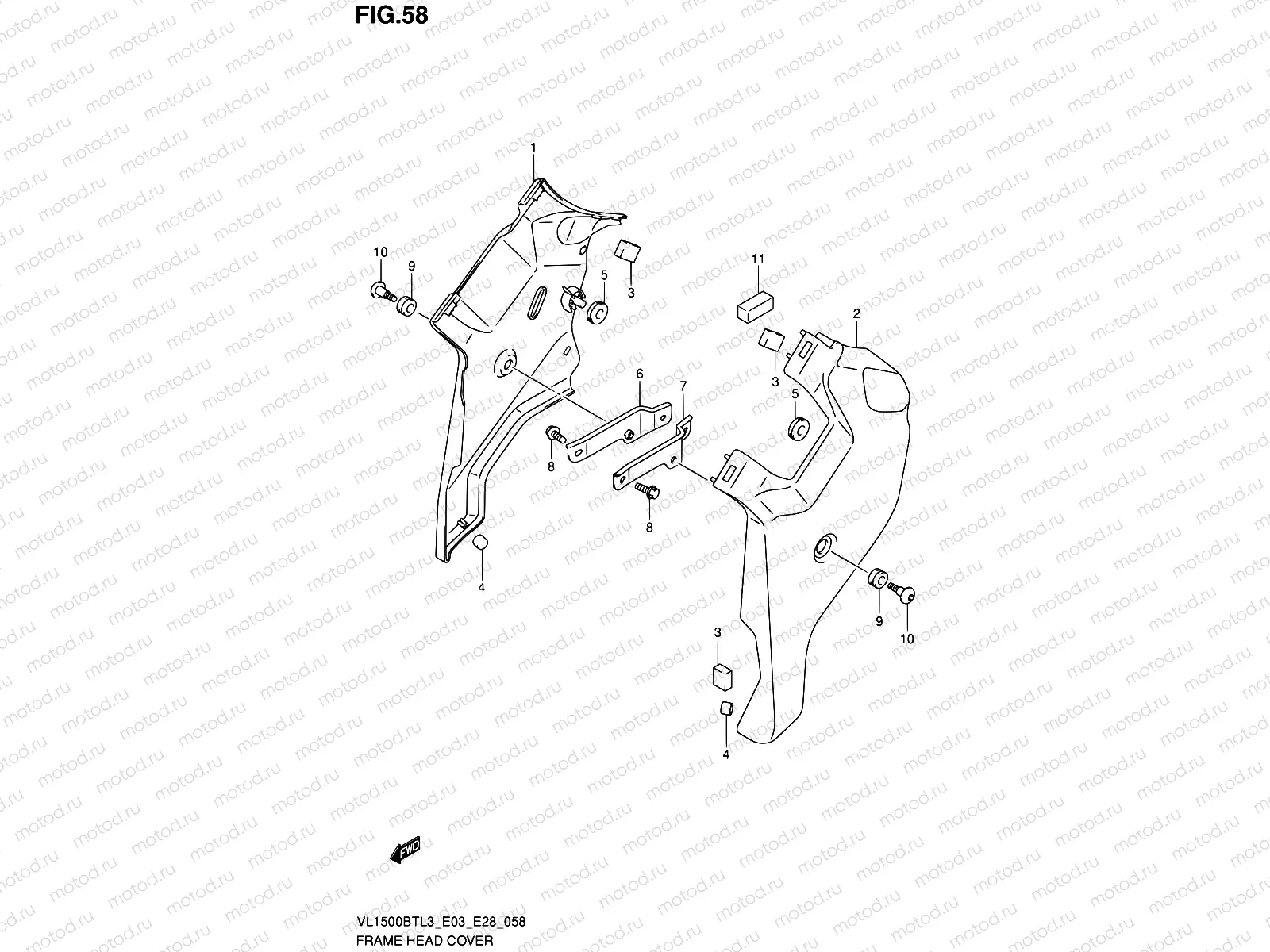 58 - FRAME HEAD COVER