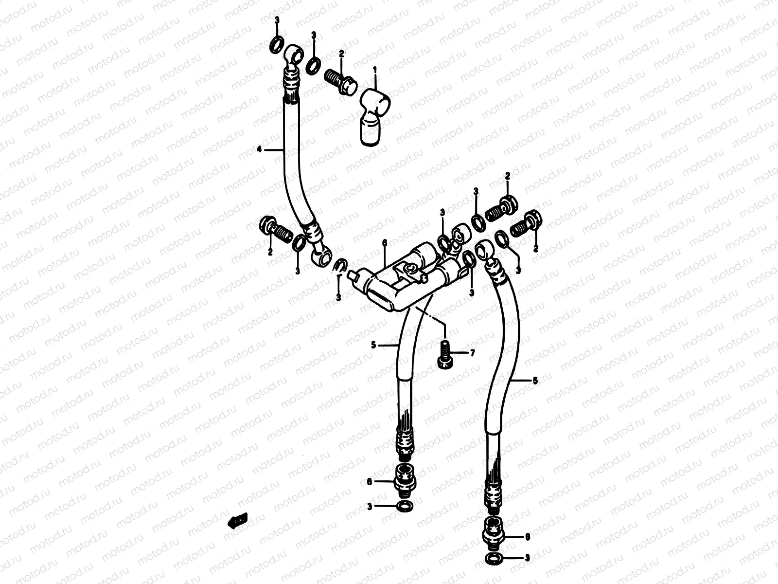 58 - FRONT BRAKE HOSE
