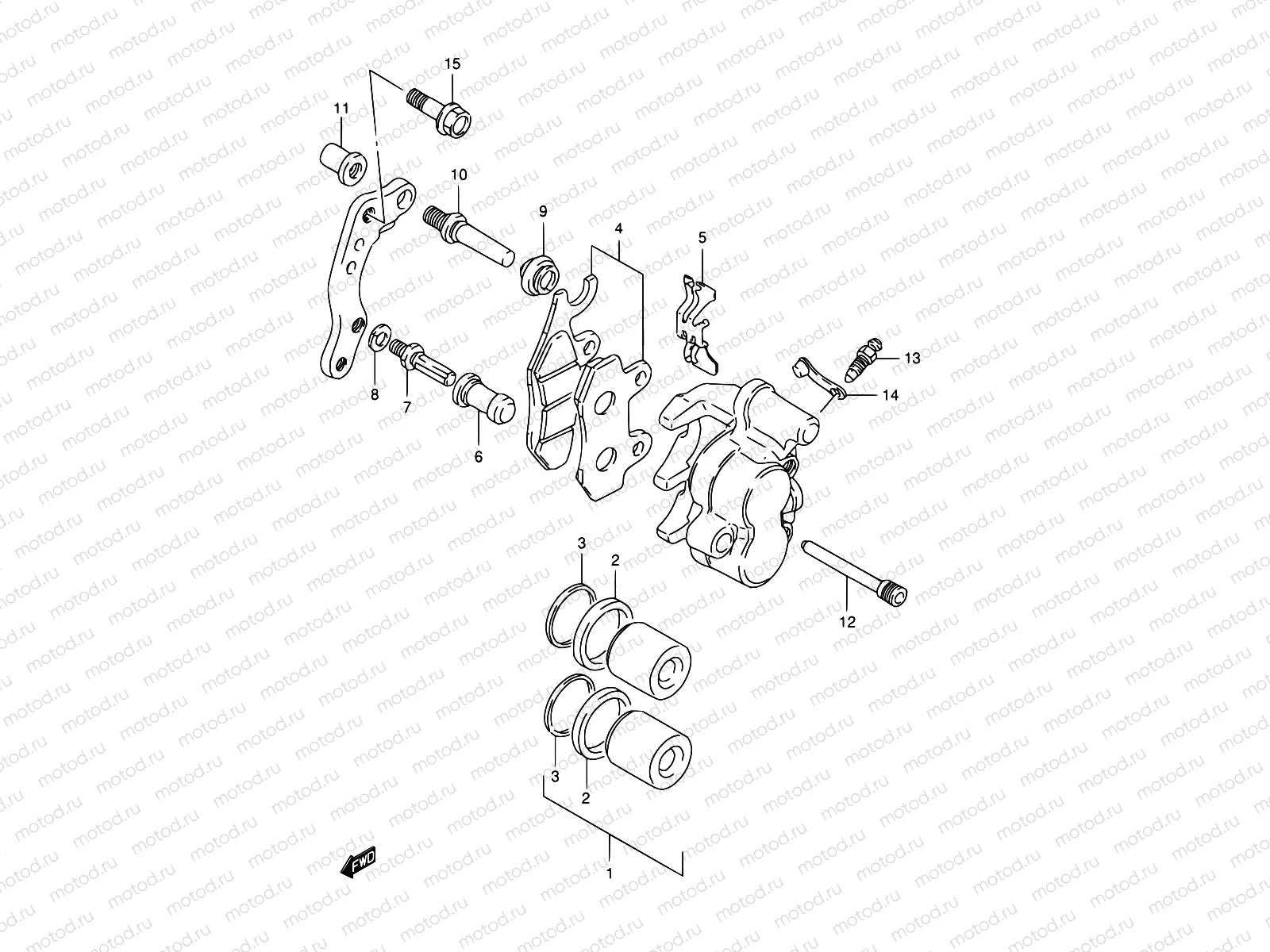 58 - FRONT CALIPER (MODEL R P09)
