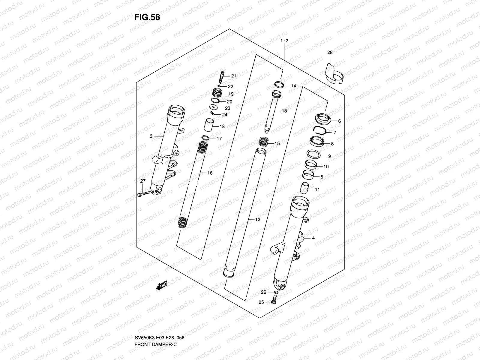 58 - FRONT DAMPER