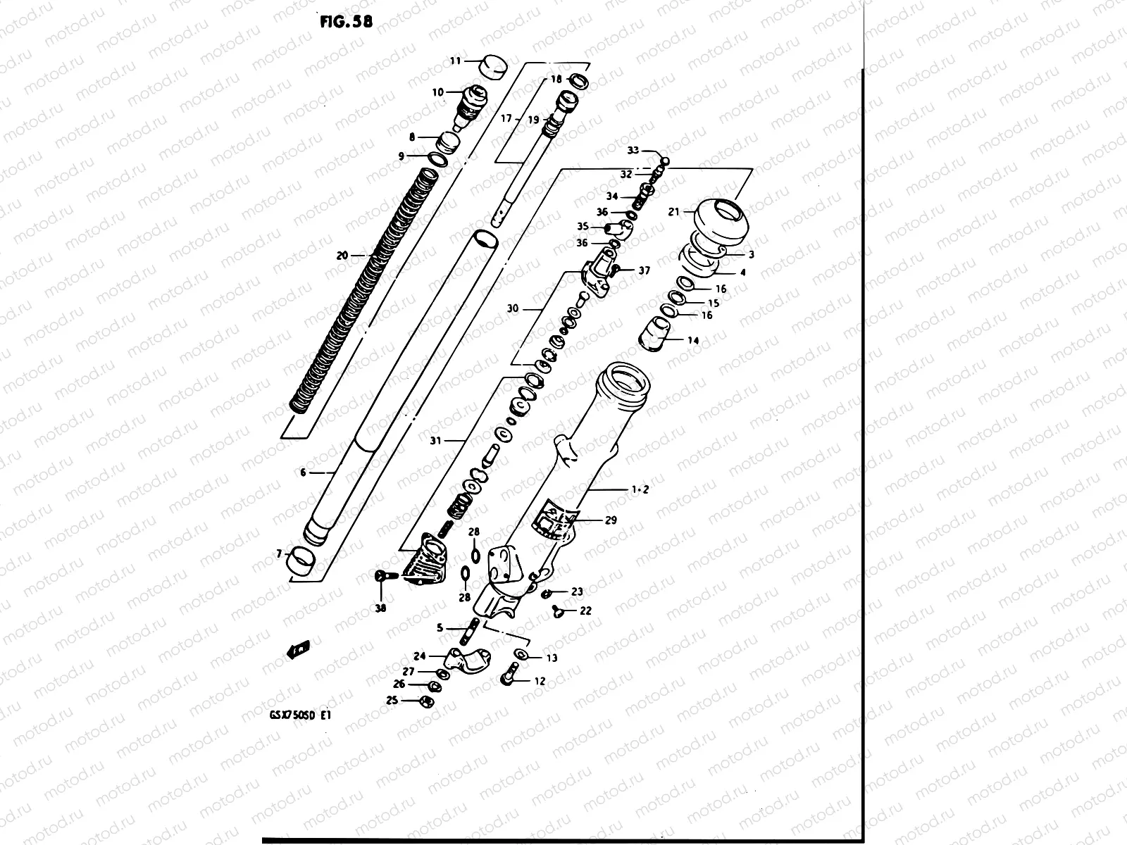 58 - FRONT DAMPER (MODEL Z)