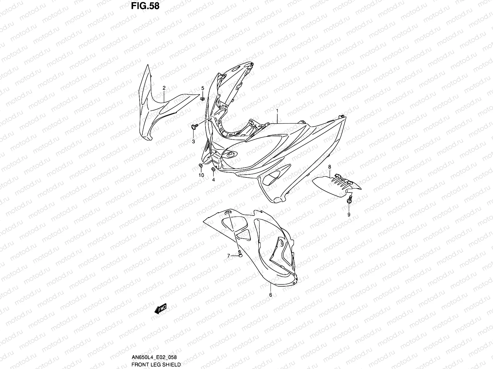 58 - FRONT LEG SHIELD