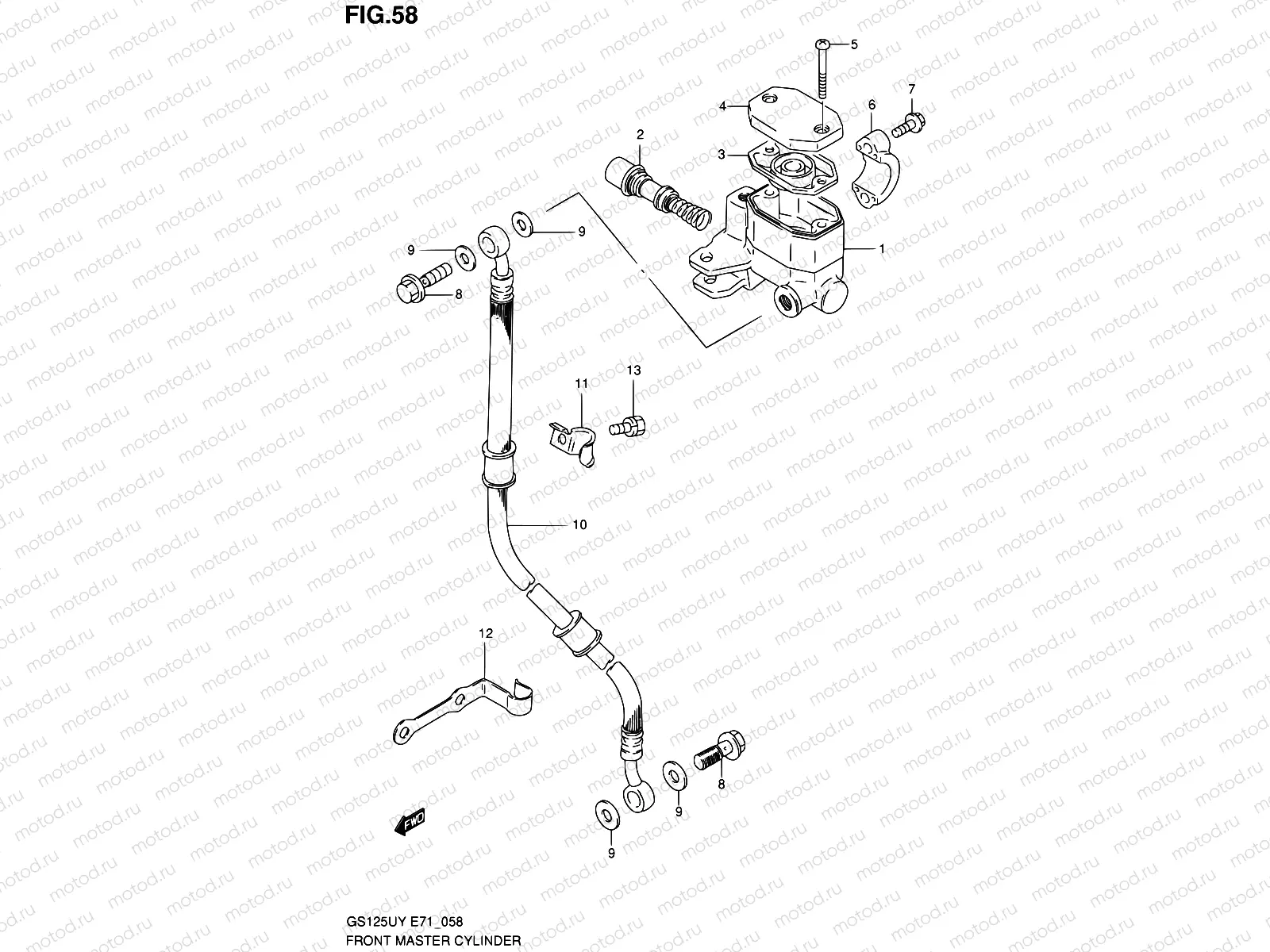58 - FRONT MASTER CYLINDER