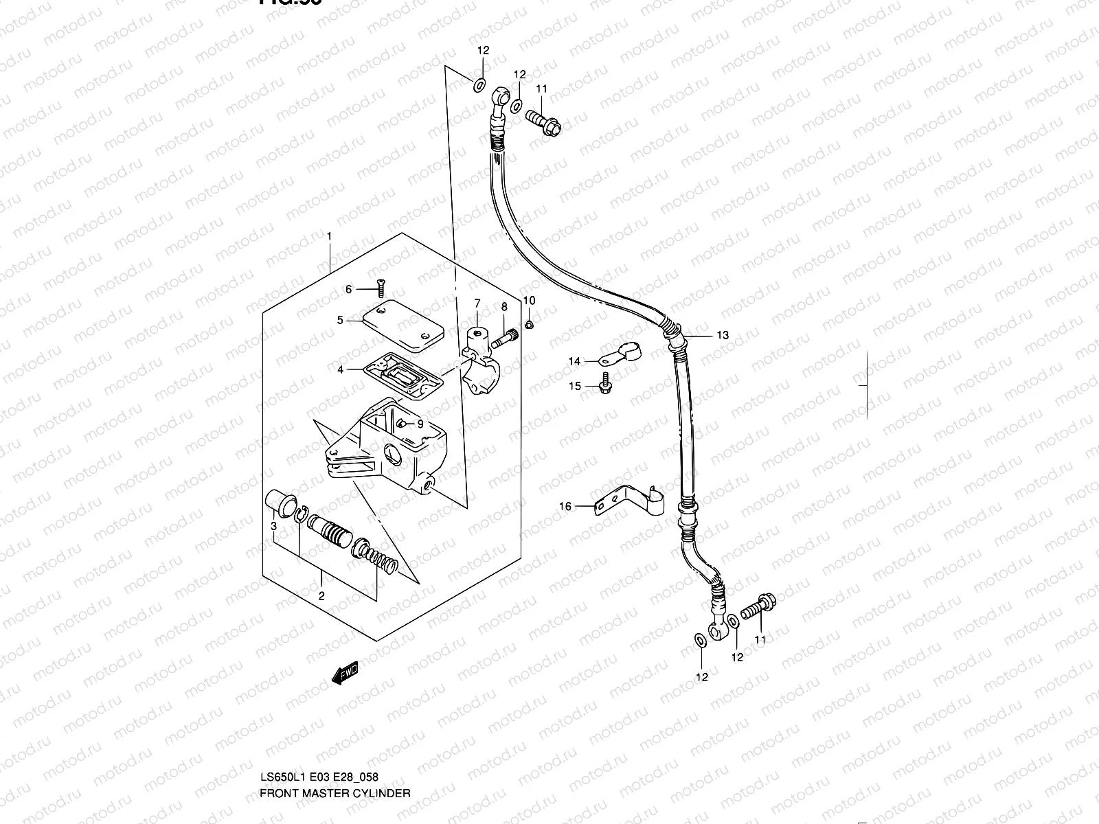 58 - FRONT MASTER CYLINDER
