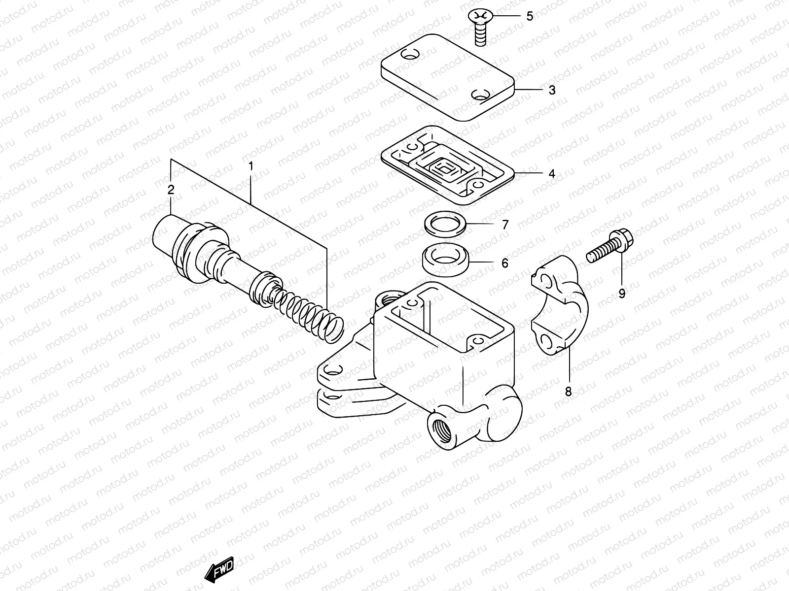 58 - FRONT MASTER CYLINDER
