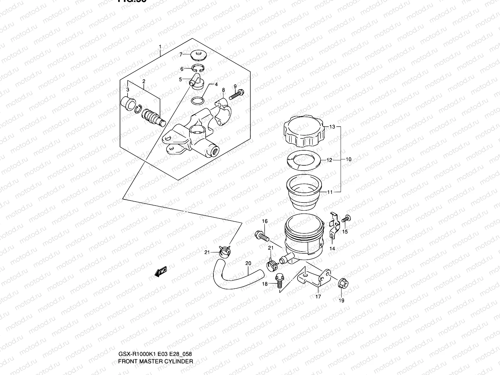 58 - FRONT MASTER CYLINDER