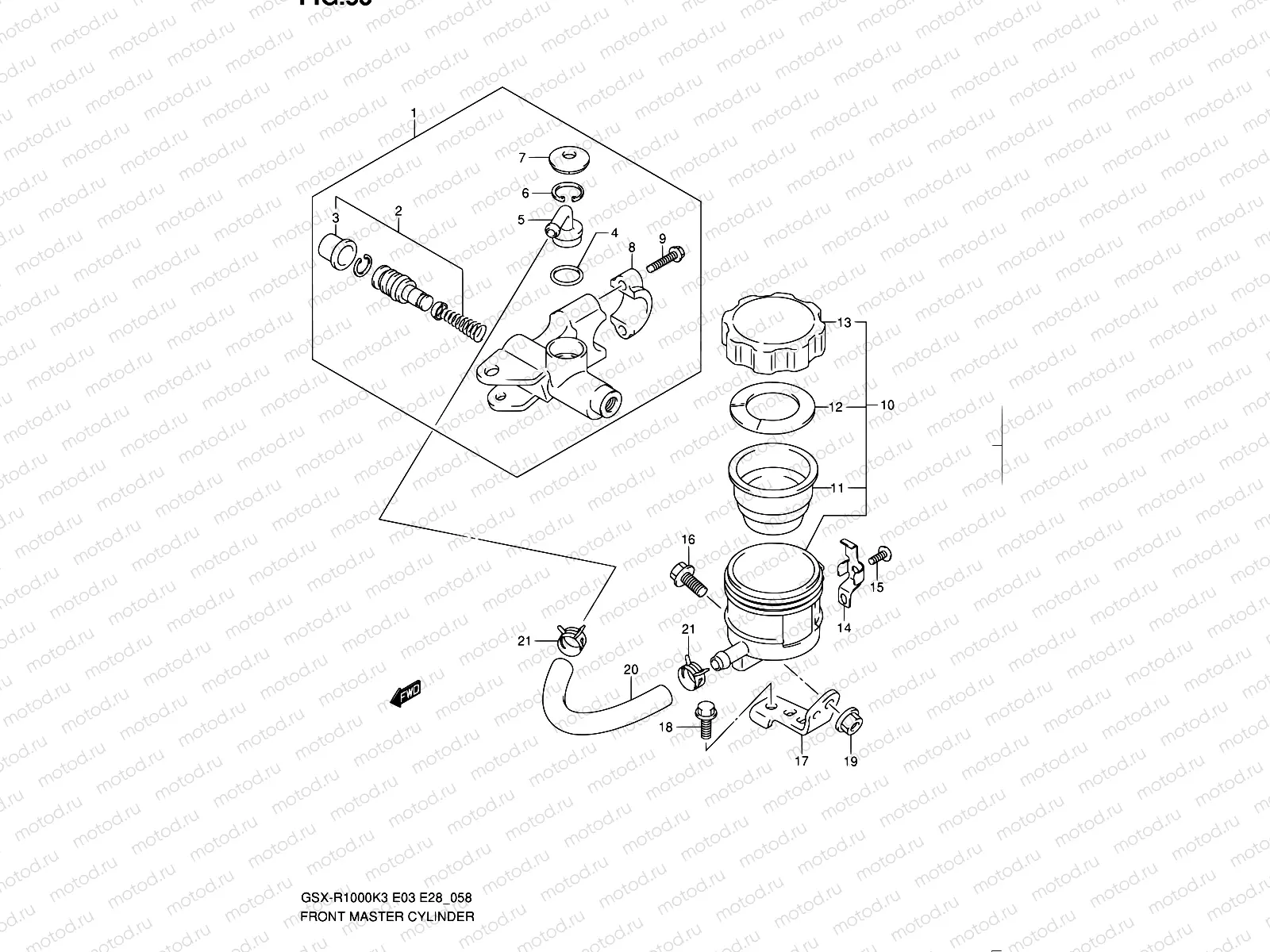 58 - FRONT MASTER CYLINDER