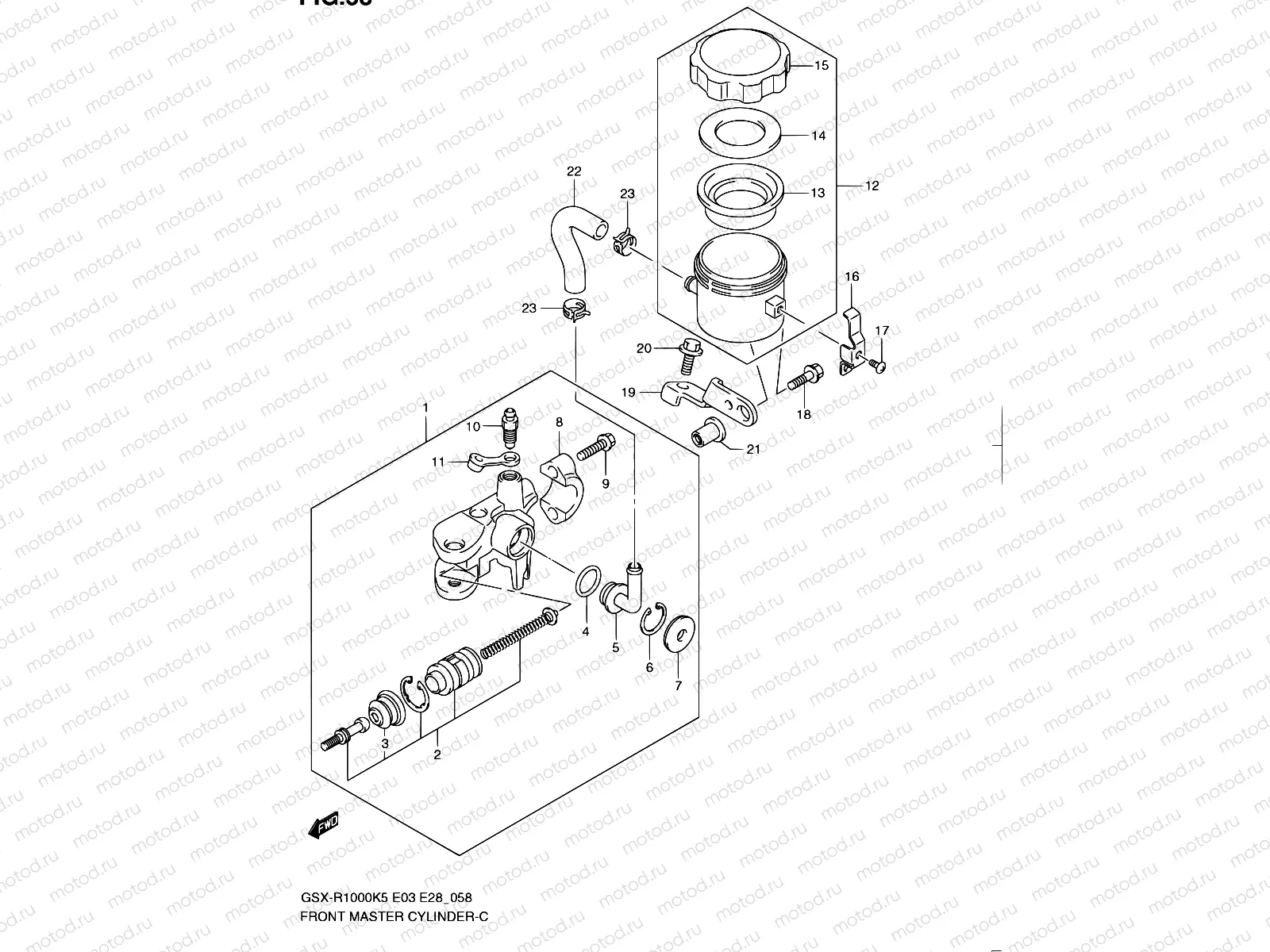 58 - FRONT MASTER CYLINDER