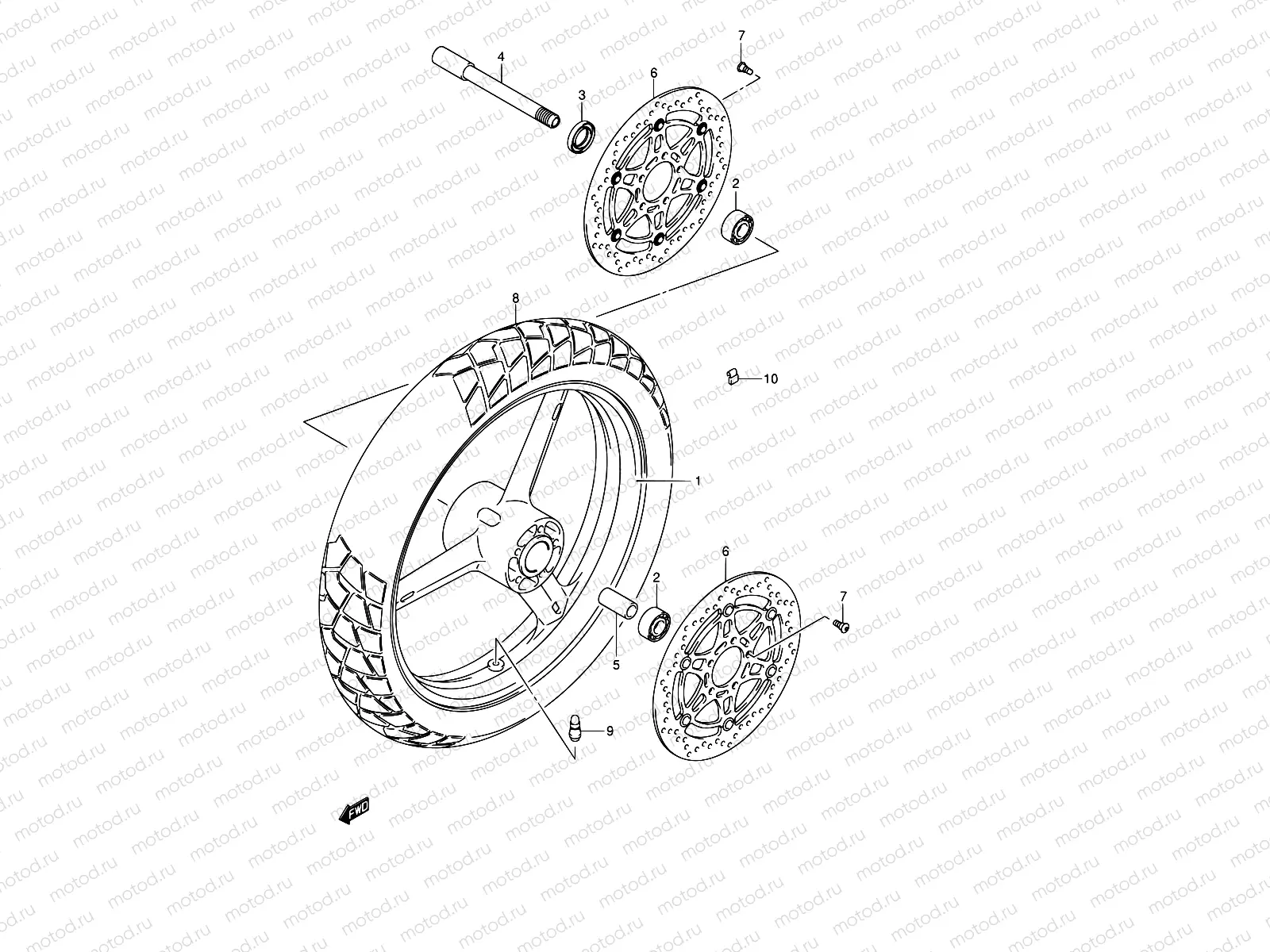 58 - FRONT WHEEL