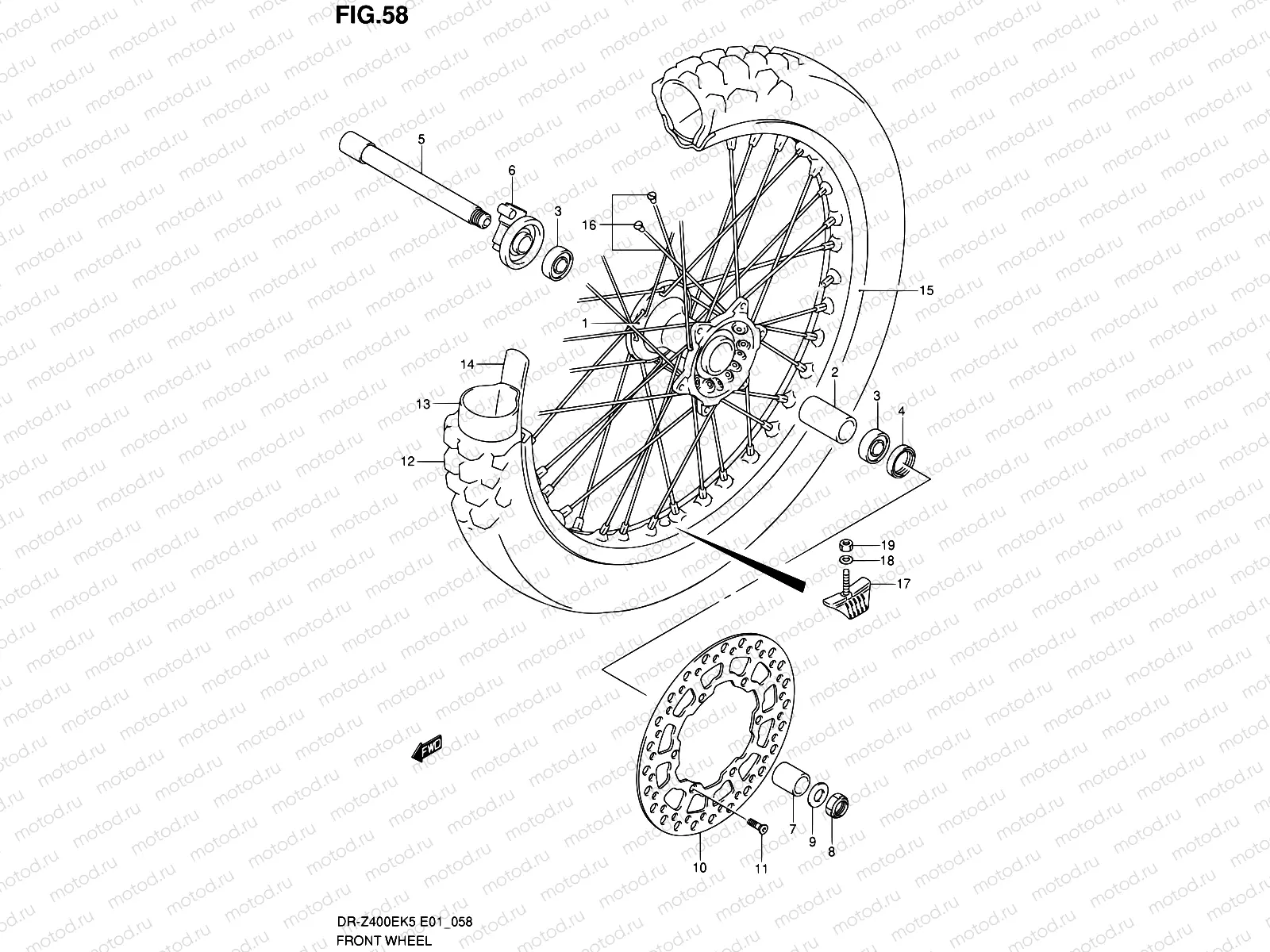 58 - FRONT WHEEL