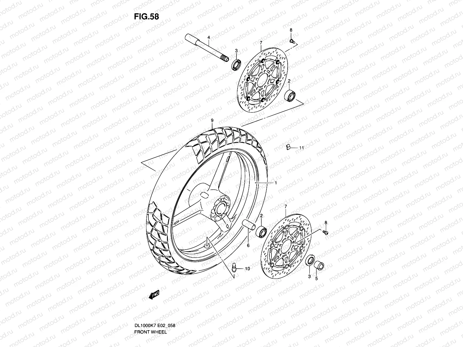 58 - FRONT WHEEL