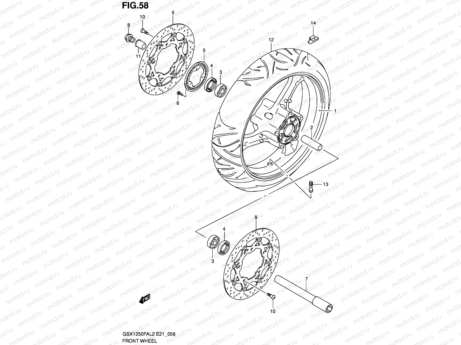 58 - FRONT WHEEL