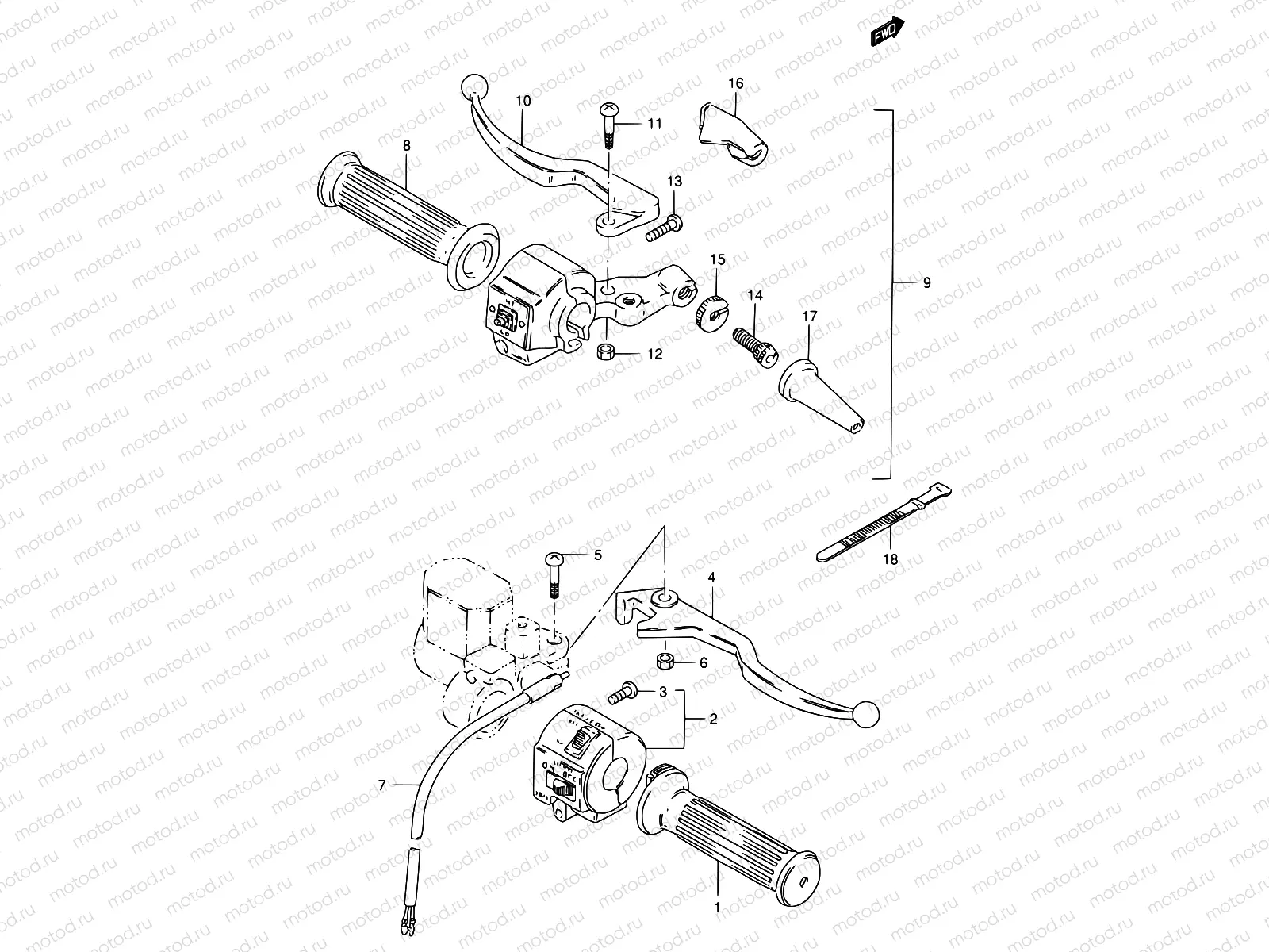 58 - HANDLE SWITCH (GS125ESE/EZ/ESD/ESF)