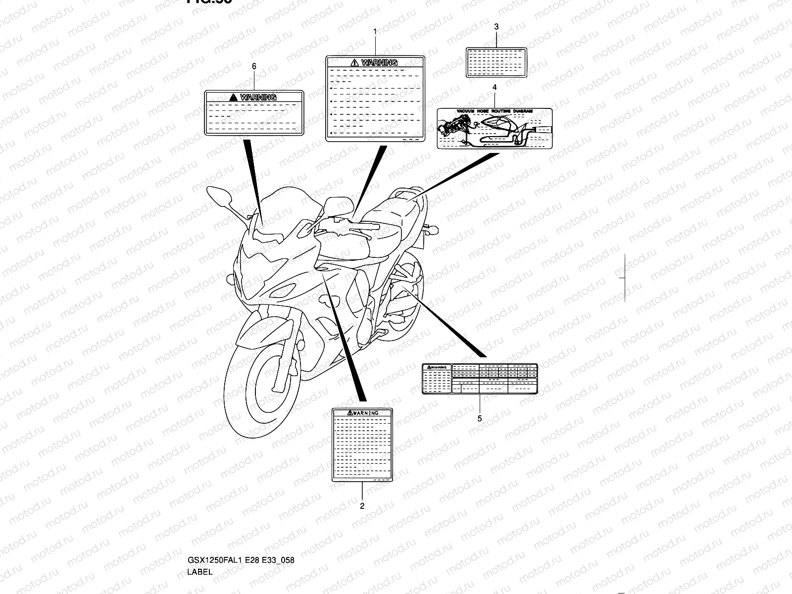 58 - LABEL (GSX1250FAL1 E33)