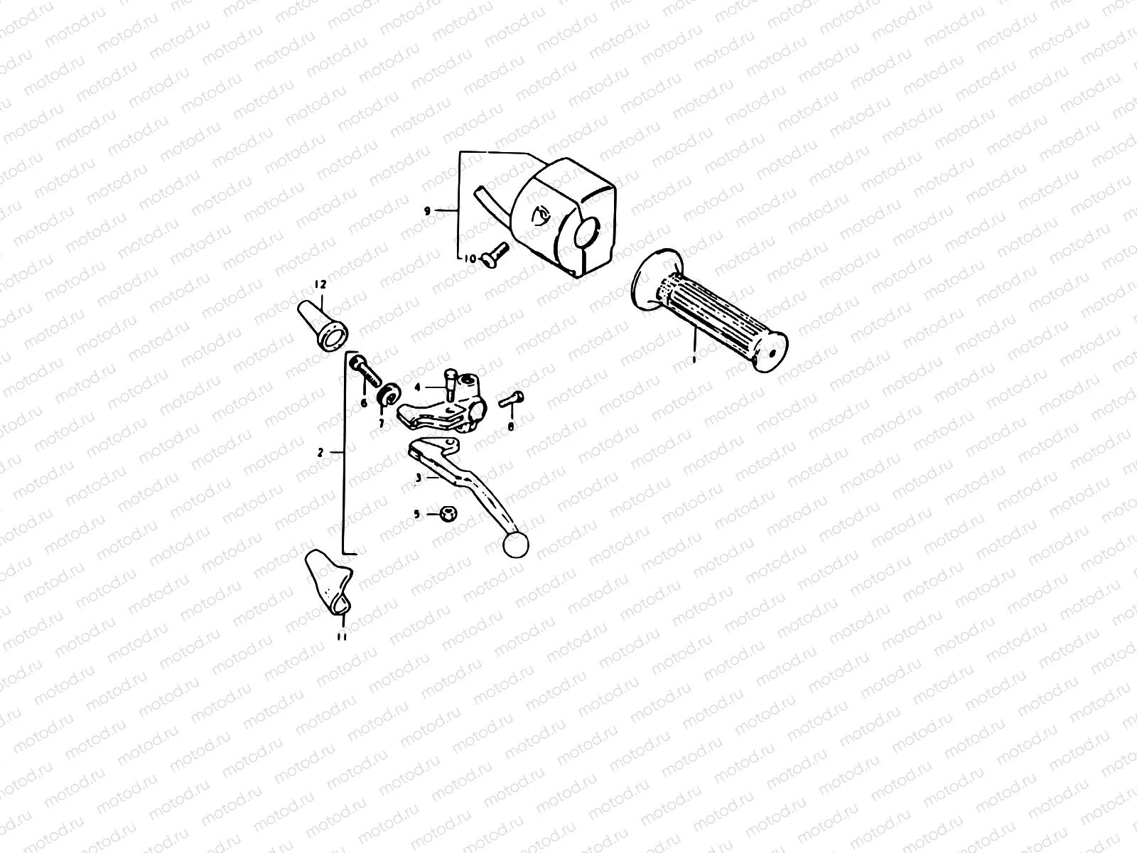 58 - LEFT HANDLE SWITCH (GS1000ET E22, GS1000HT, GS1000T)