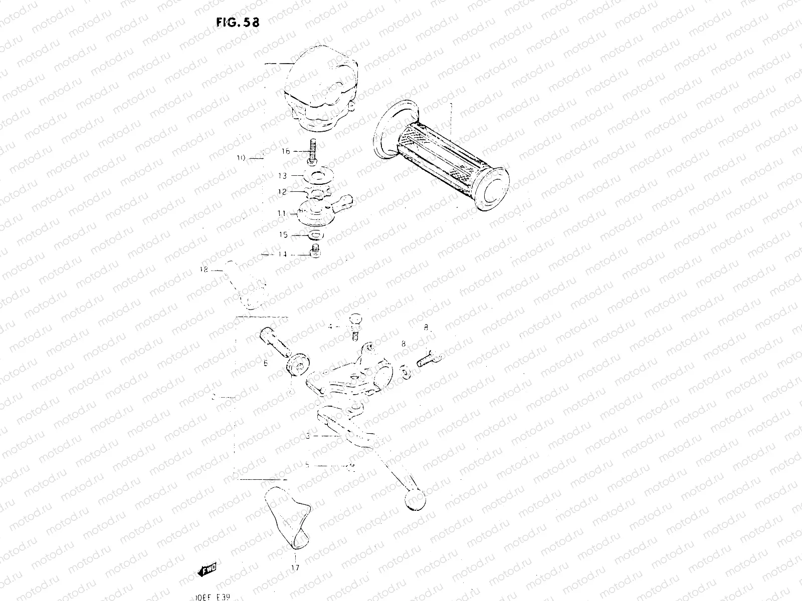 58 - LEFT HANDLE SWITCH (GSX500EE/EF)