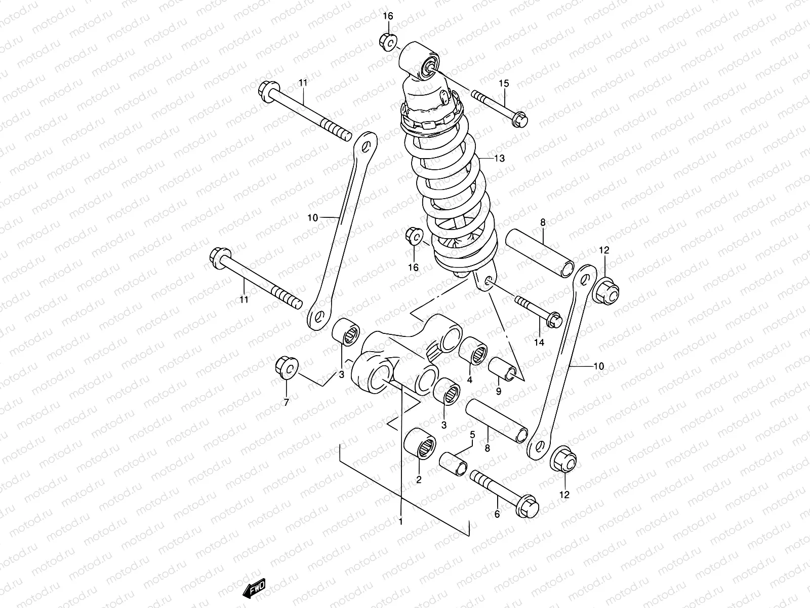 58 - REAR CUSHION LEVER