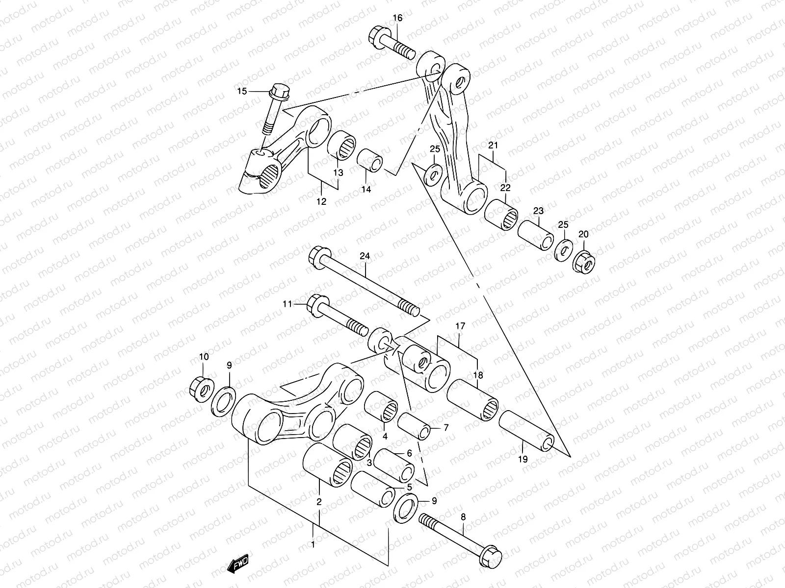 58 - REAR CUSHION LEVER