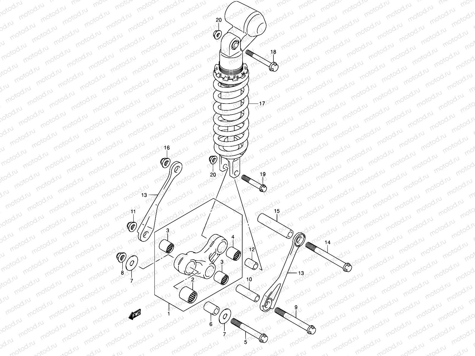 58 - REAR CUSHION LEVER
