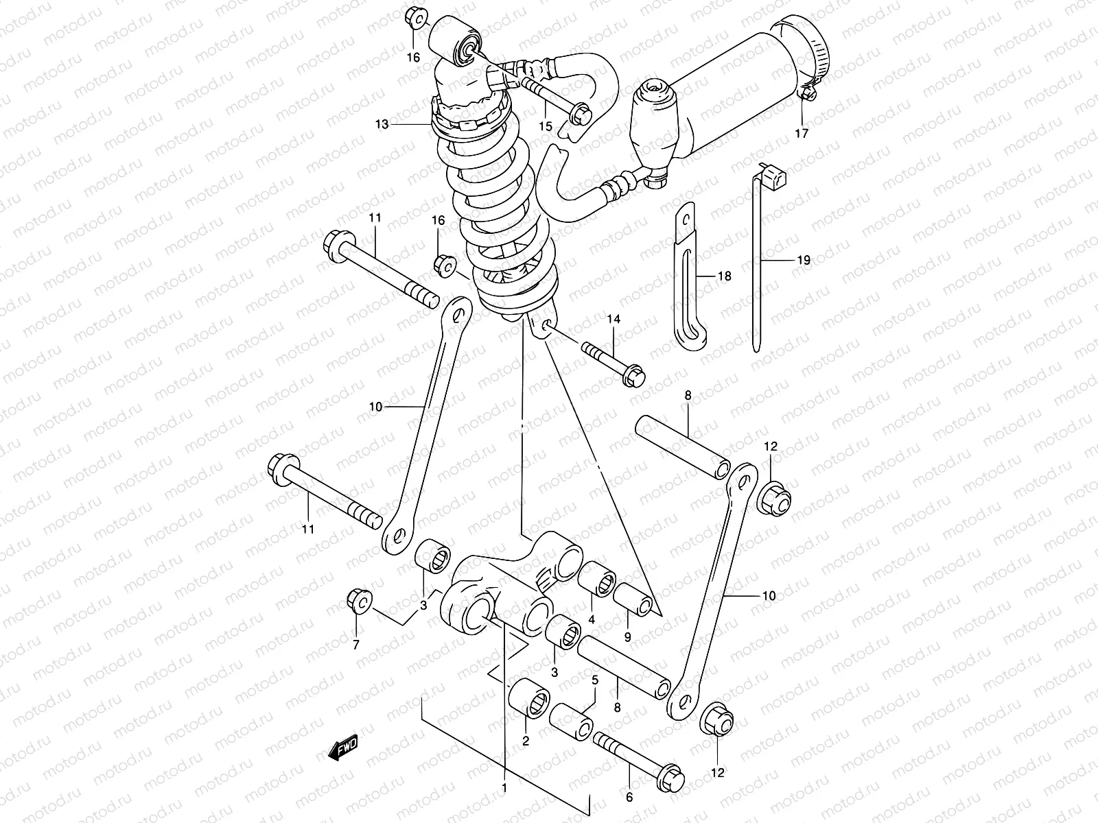 58 - REAR CUSHION LEVER