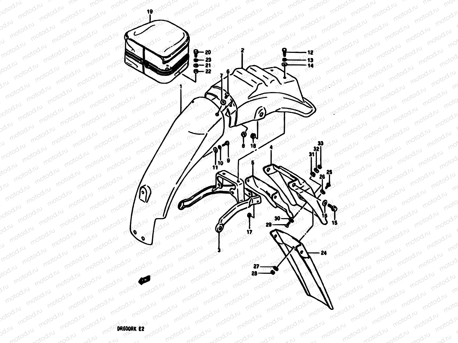 58 - REAR FENDER