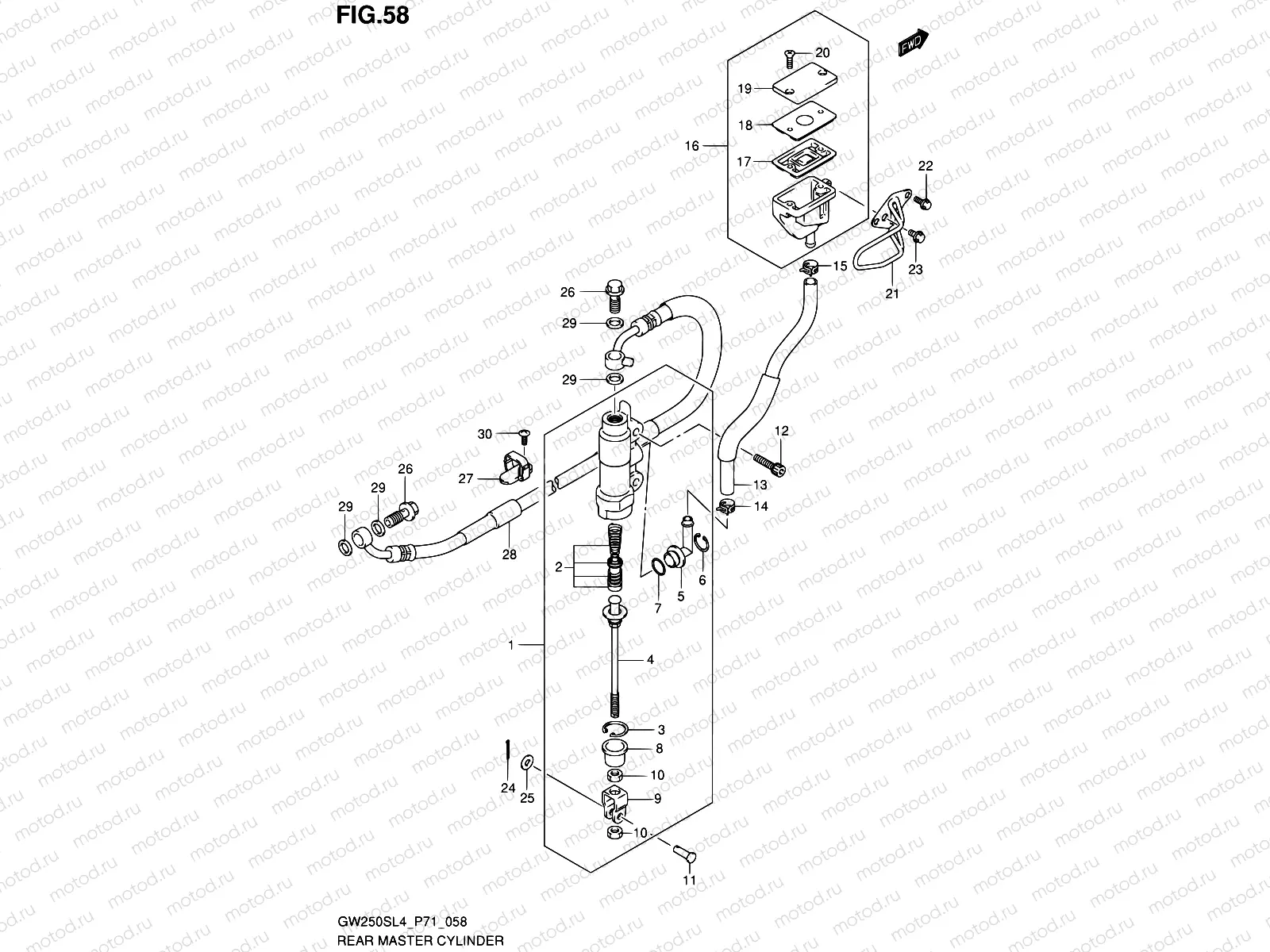58 - REAR MASTER CYLINDER