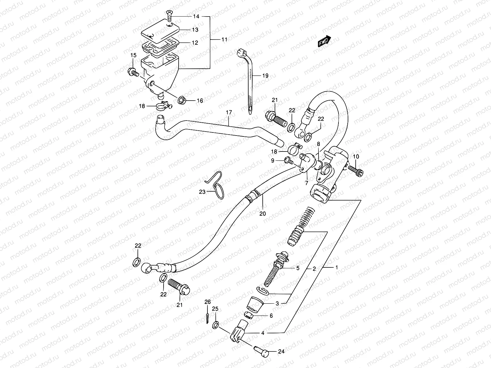 58 - REAR MASTER CYLINDER