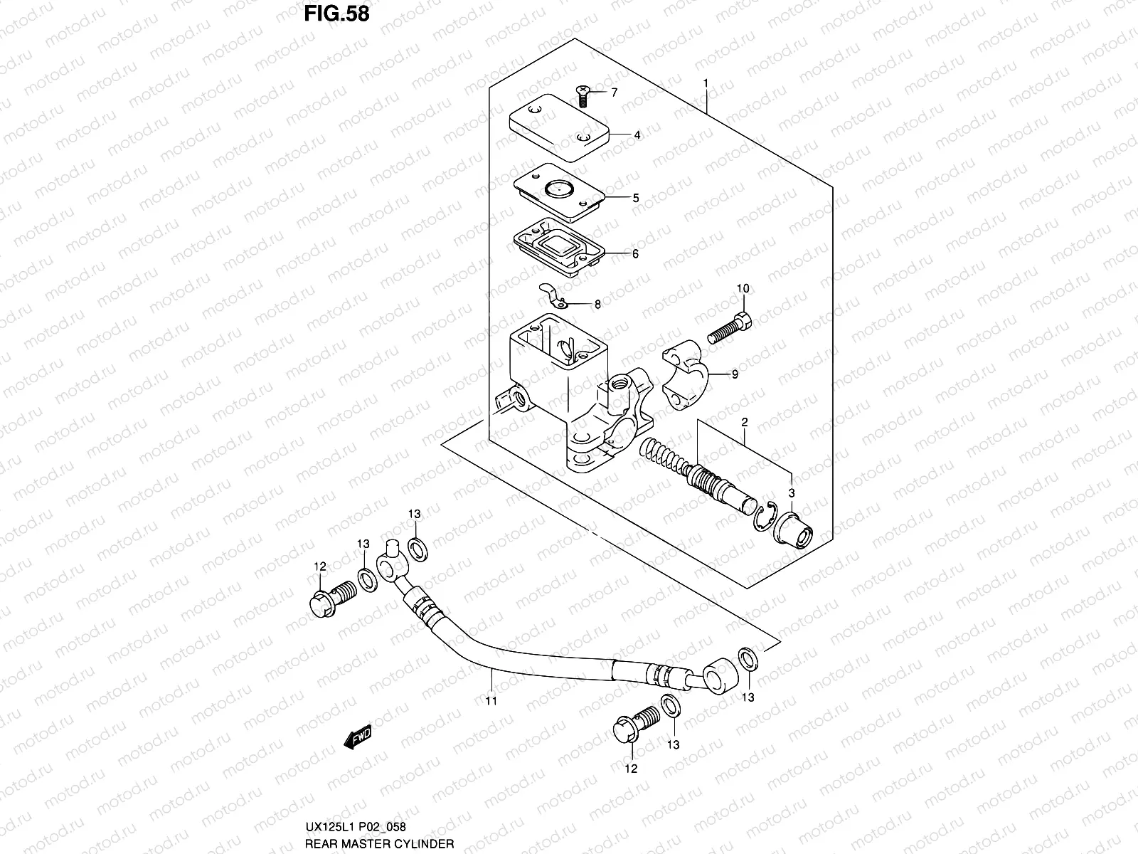 58 - REAR MASTER CYLINDER