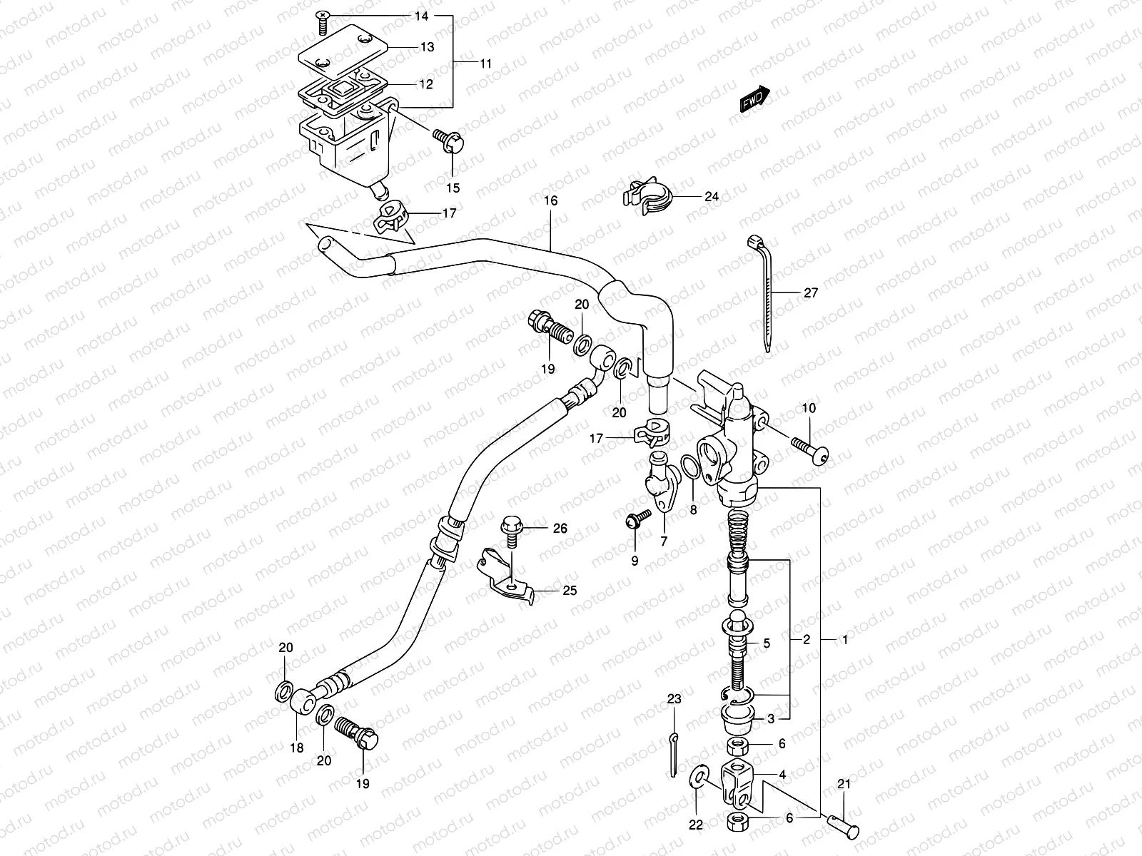 58 - REAR MASTER CYLINDER