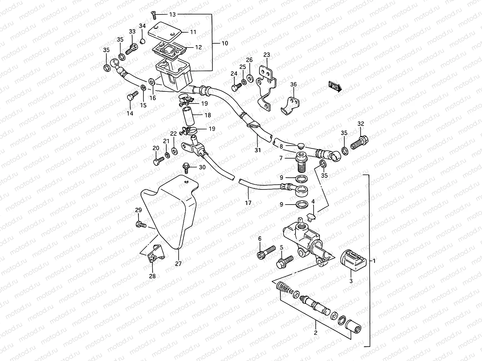 58 - REAR MASTER CYLINDER