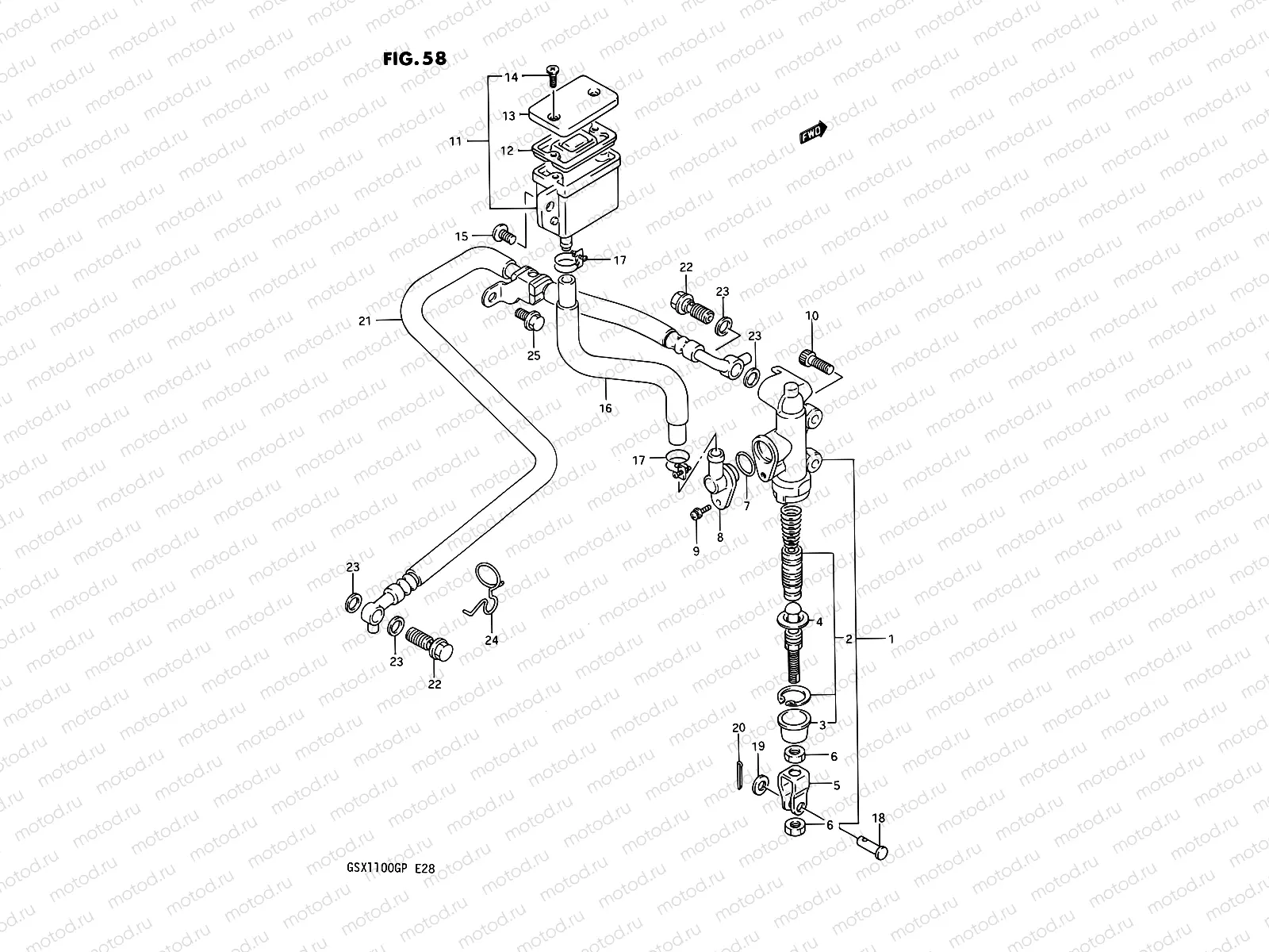 58 - REAR MASTER CYLINDER