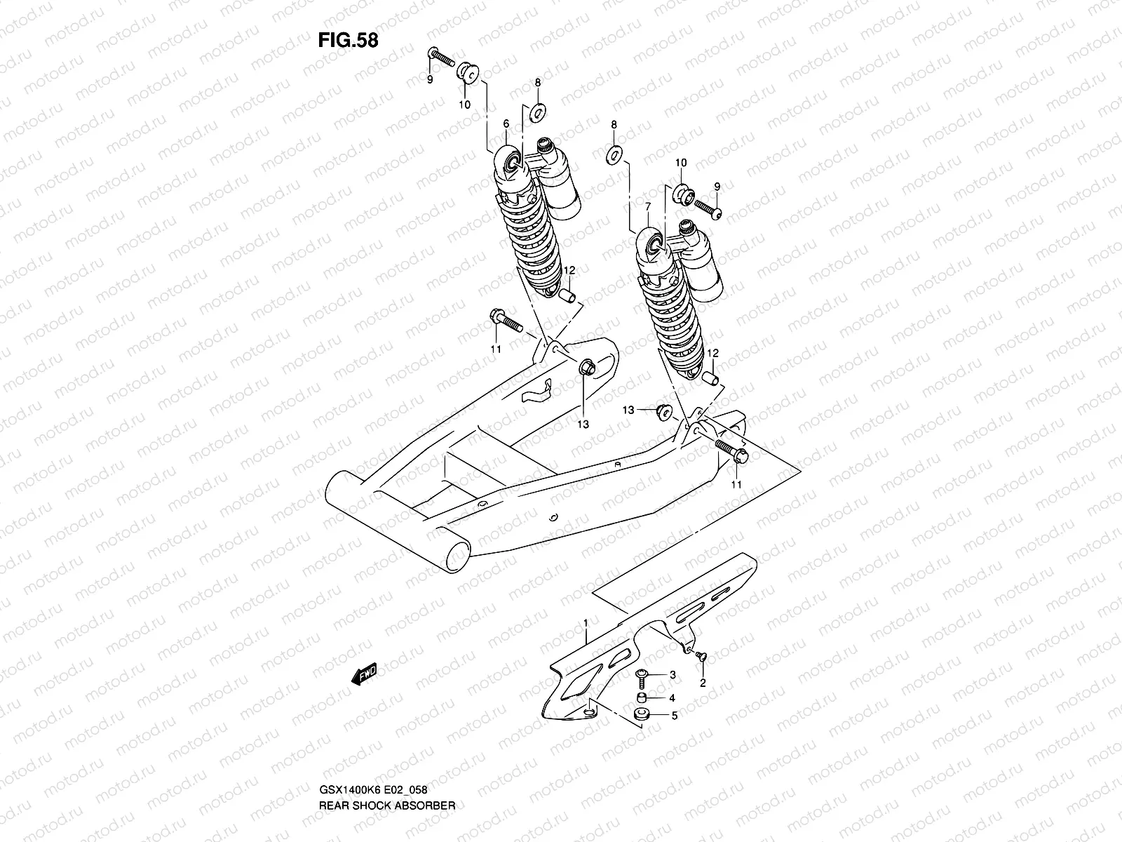 58 - REAR SHOCK ABSORBER