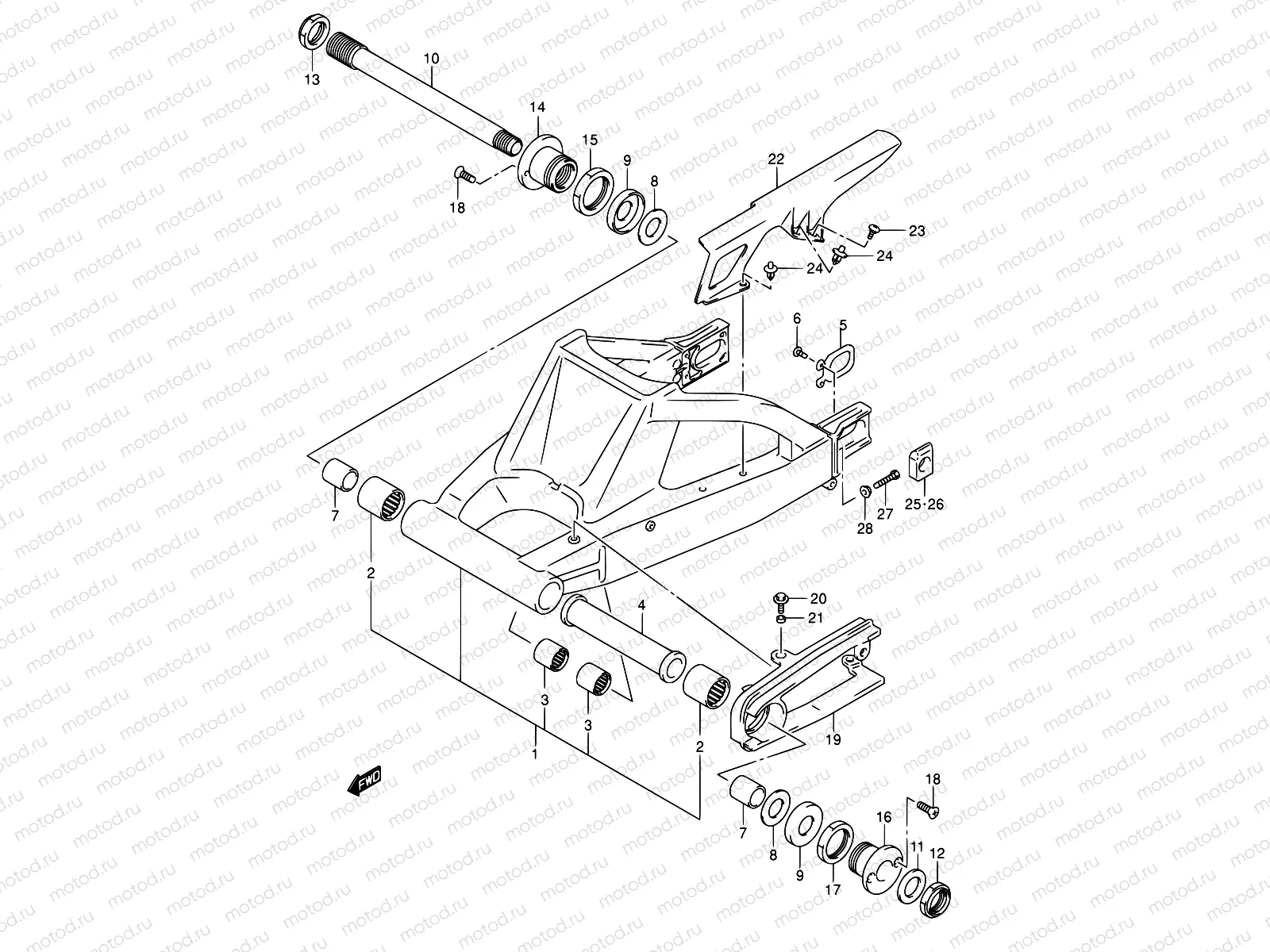 58 - REAR SWINGING ARM