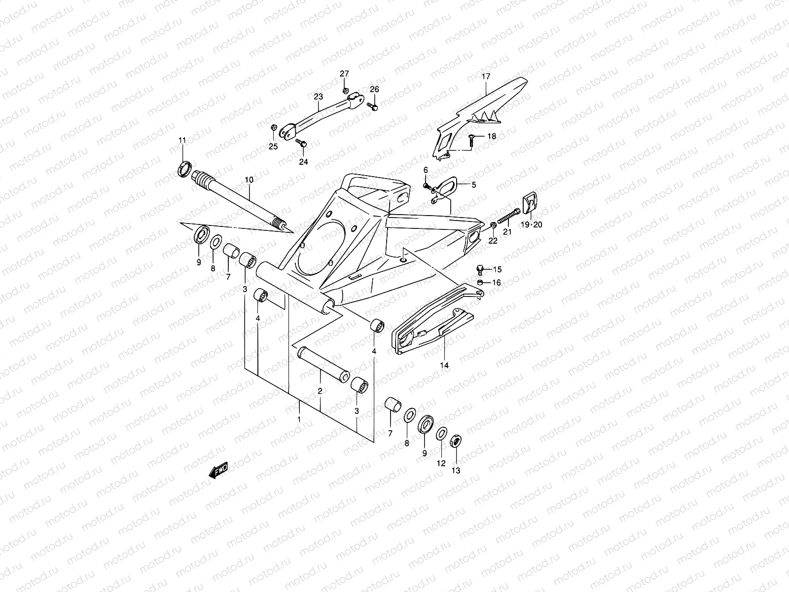 58 - REAR SWINGINGARM