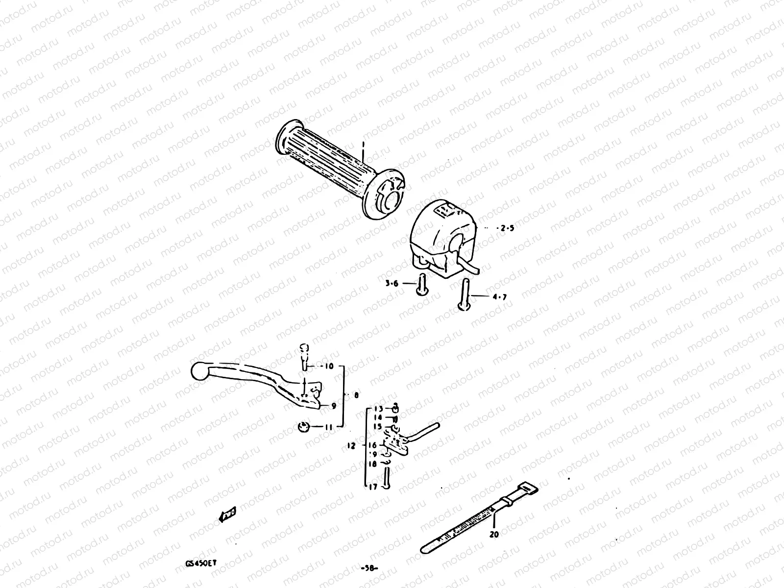 58 - RIGHT HANDLE SWITCH