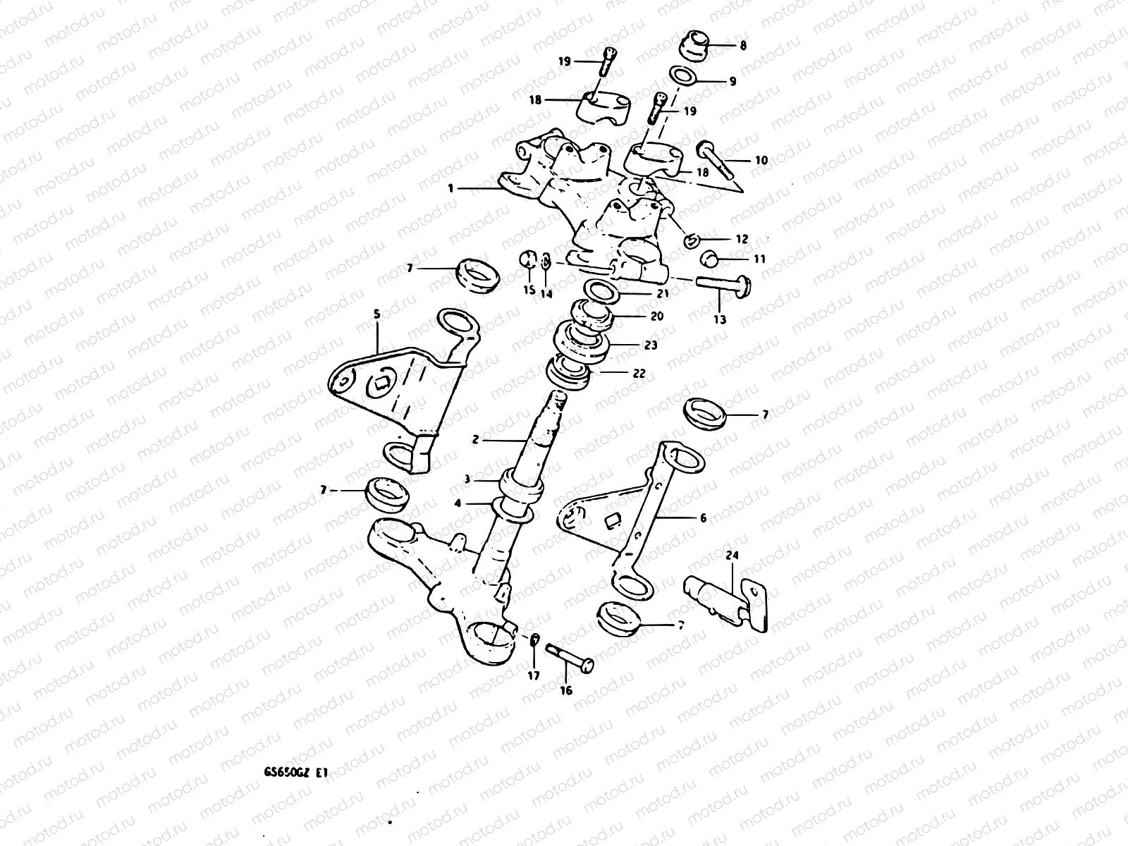 58 - STEERING STEM (MODEL X)