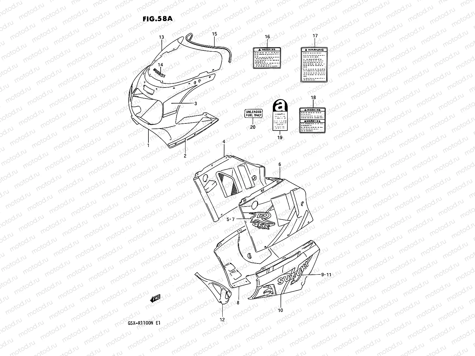 58A - COWLING BODY (MODEL N)