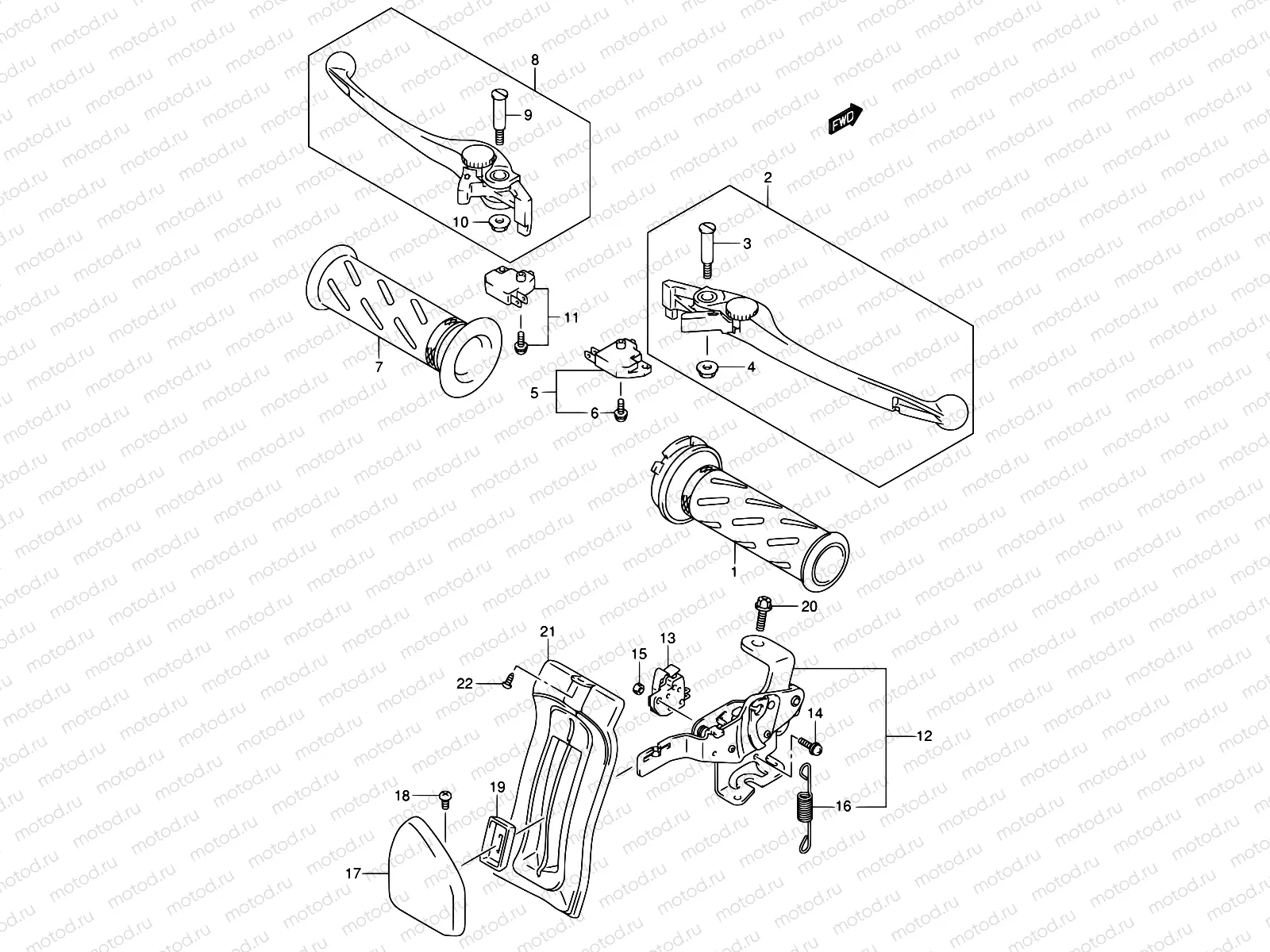 58A - HANDLE LEVER (MODEL K5)